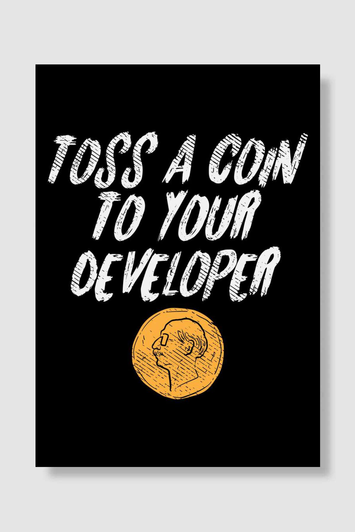 Computer Programmer Funny Oyun Poster Çerçevesiz Yüksek Kalite Oyun Afiş Duvar Poster