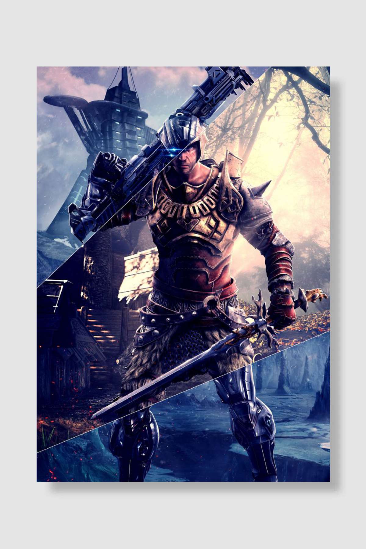 ELEX Oyun Poster Çerçevesiz Yüksek Kalite Oyun Afiş Duvar Poster