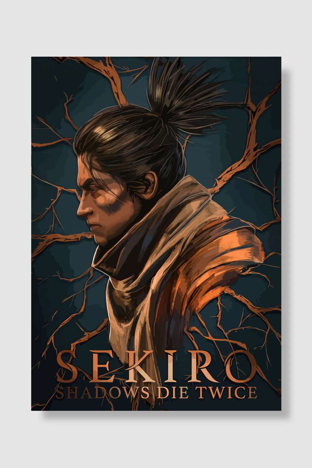 Sekiro Oyun Poster Çerçevesiz Yüksek Kalite Oyun Afiş Duvar Poster