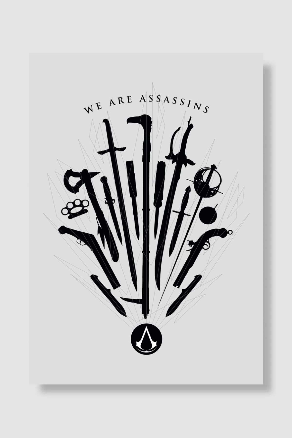 We Are Assassins Oyun Poster Çerçevesiz Yüksek Kalite Oyun Afiş Duvar Poster