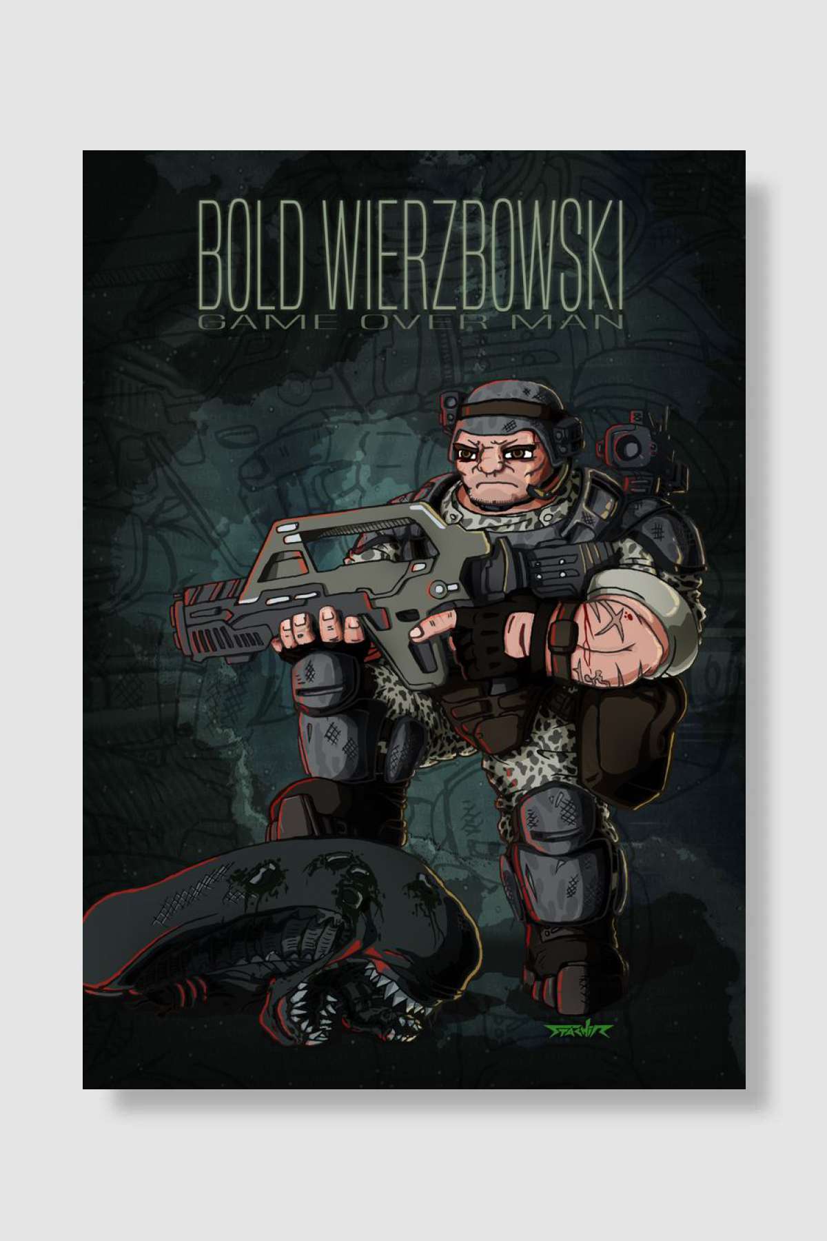 Bold Wierzbowski Oyun Poster Çerçevesiz Yüksek Kalite Oyun Afiş Duvar Poster