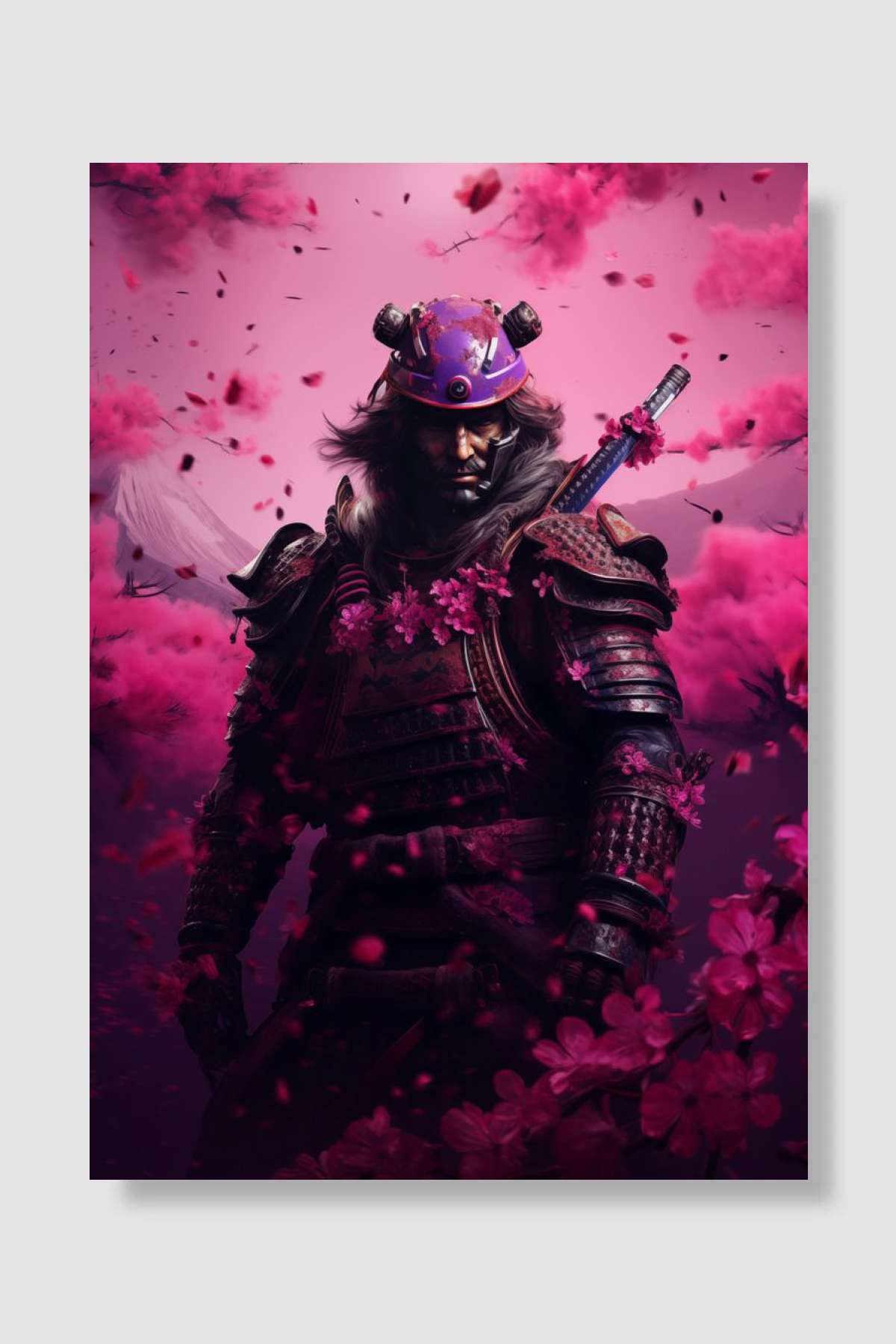 Japanese Samurai Oyun Poster Çerçevesiz Yüksek Kalite Oyun Afiş Duvar Poster