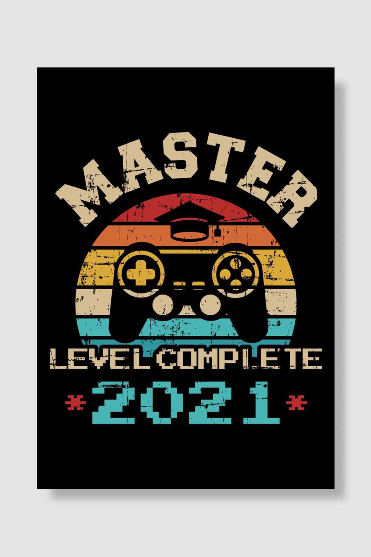 Master 2021 level complete Oyun Poster Çerçevesiz Yüksek Kalite Oyun Afiş Duvar Poster