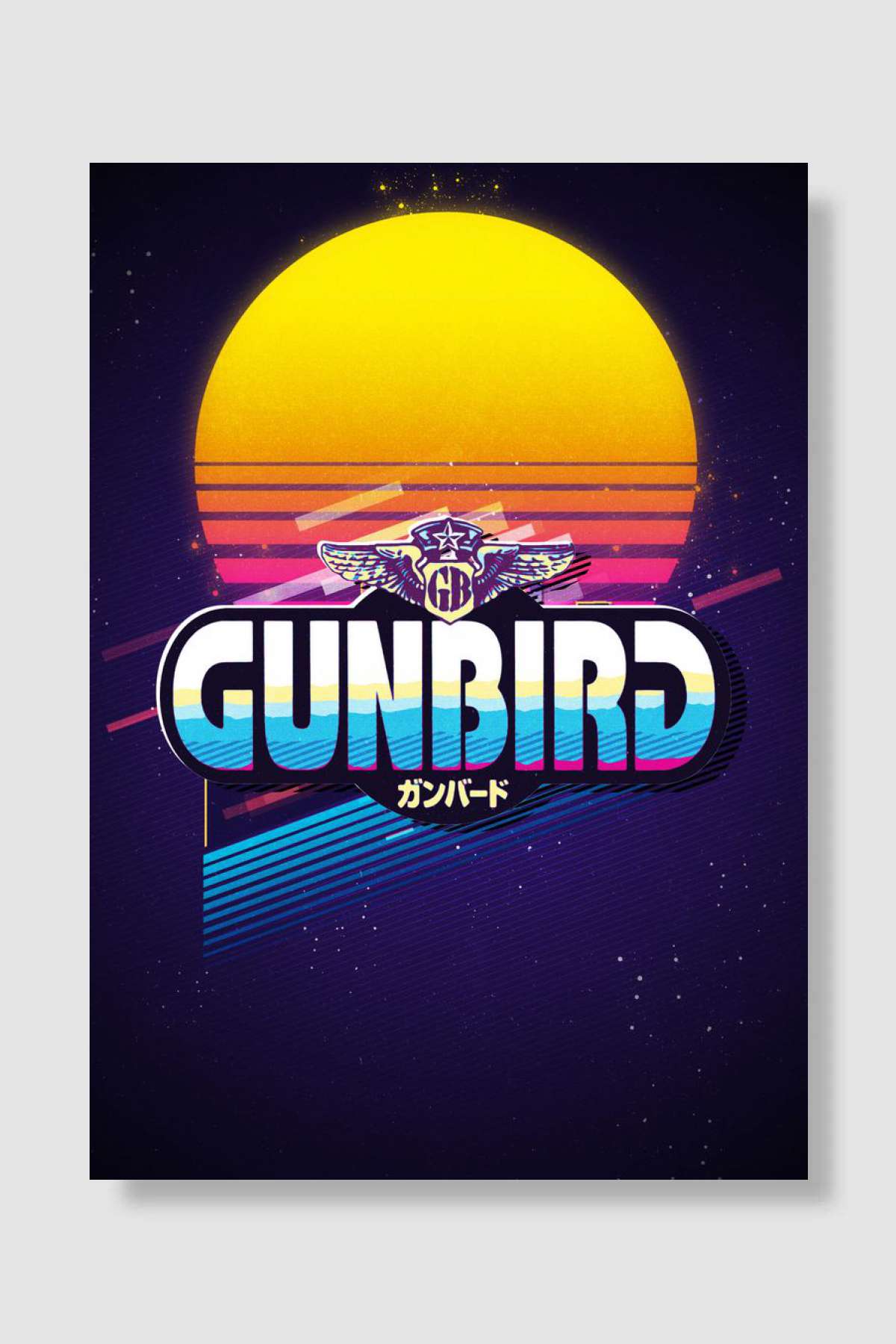 gunbird Oyun Poster Çerçevesiz Yüksek Kalite Oyun Afiş Duvar Poster