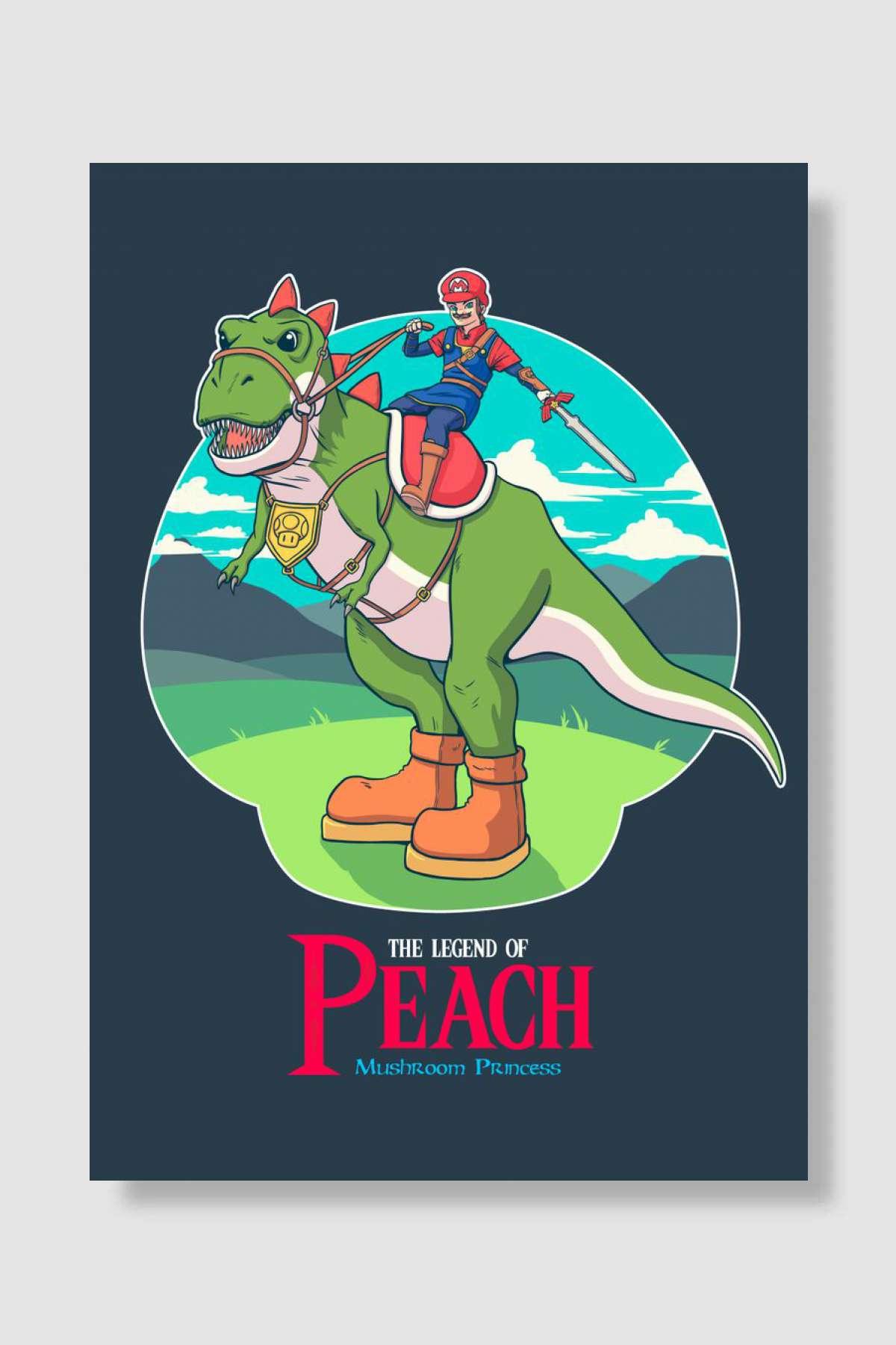 Link Zelda Mario Bros Game Oyun Poster Çerçevesiz Yüksek Kalite Oyun Afiş Duvar Poster