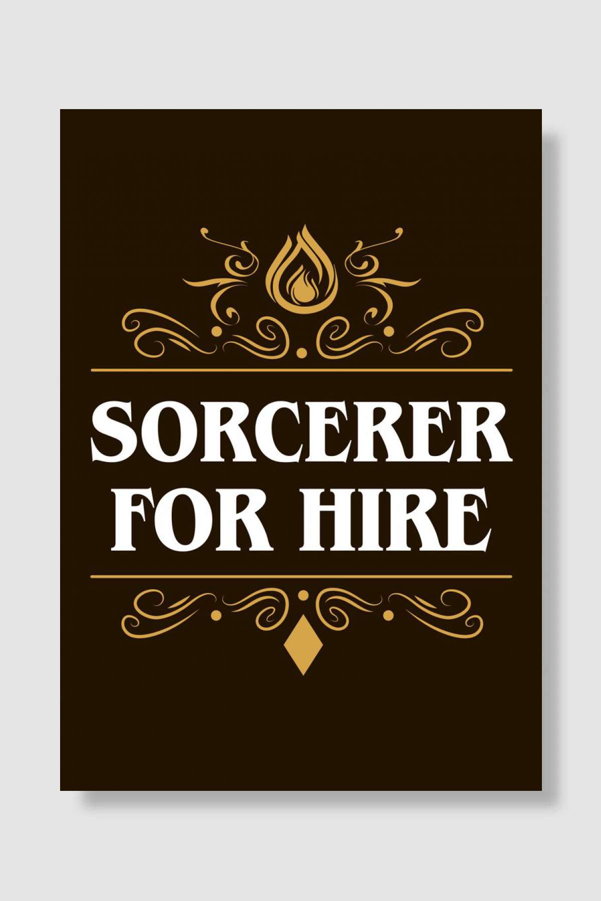 Sorcerer For Hire RPG Oyun Poster Çerçevesiz Yüksek Kalite Oyun Afiş Duvar Poster