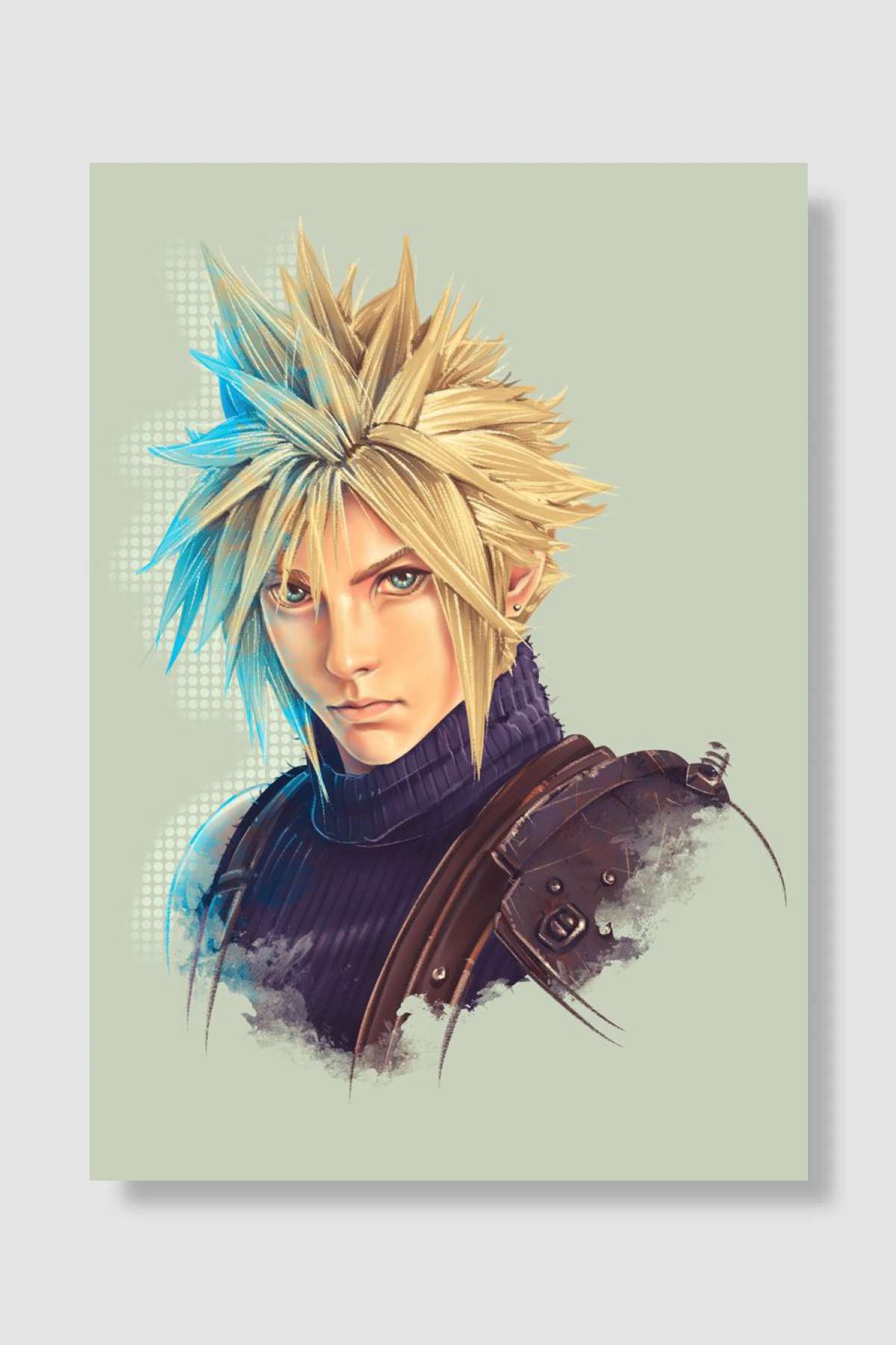 CLOUD STRIFE Oyun Poster Çerçevesiz Yüksek Kalite Oyun Afiş Duvar Poster