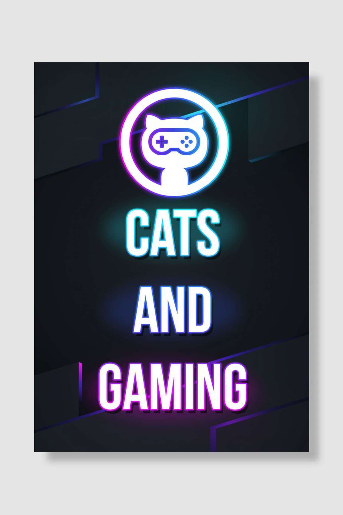 cats and gaming Oyun Poster Çerçevesiz Yüksek Kalite Oyun Afiş Duvar Poster - En İyi Fiyatlarla