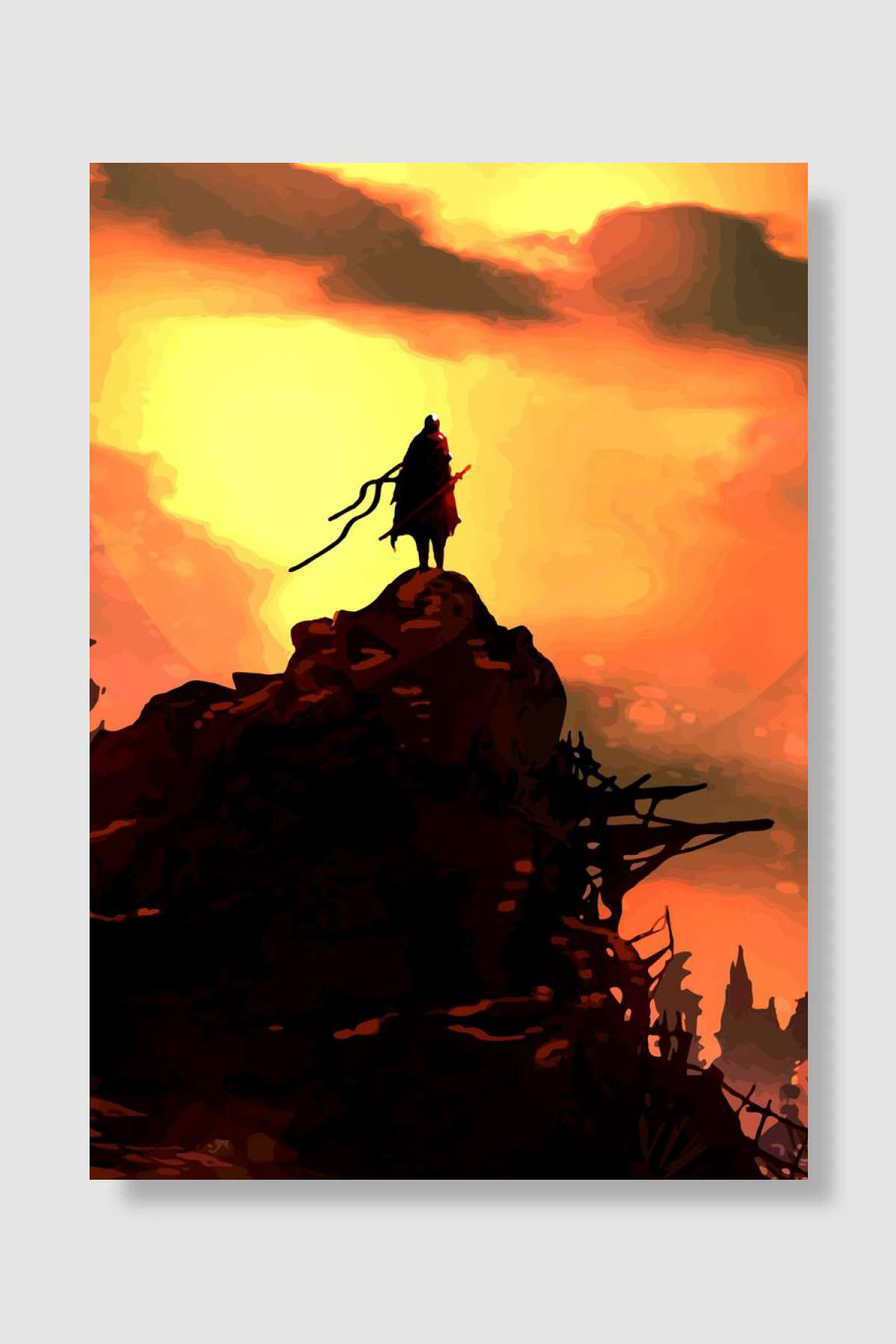 demon hunter Oyun Poster Çerçevesiz Yüksek Kalite Oyun Afiş Duvar Poster