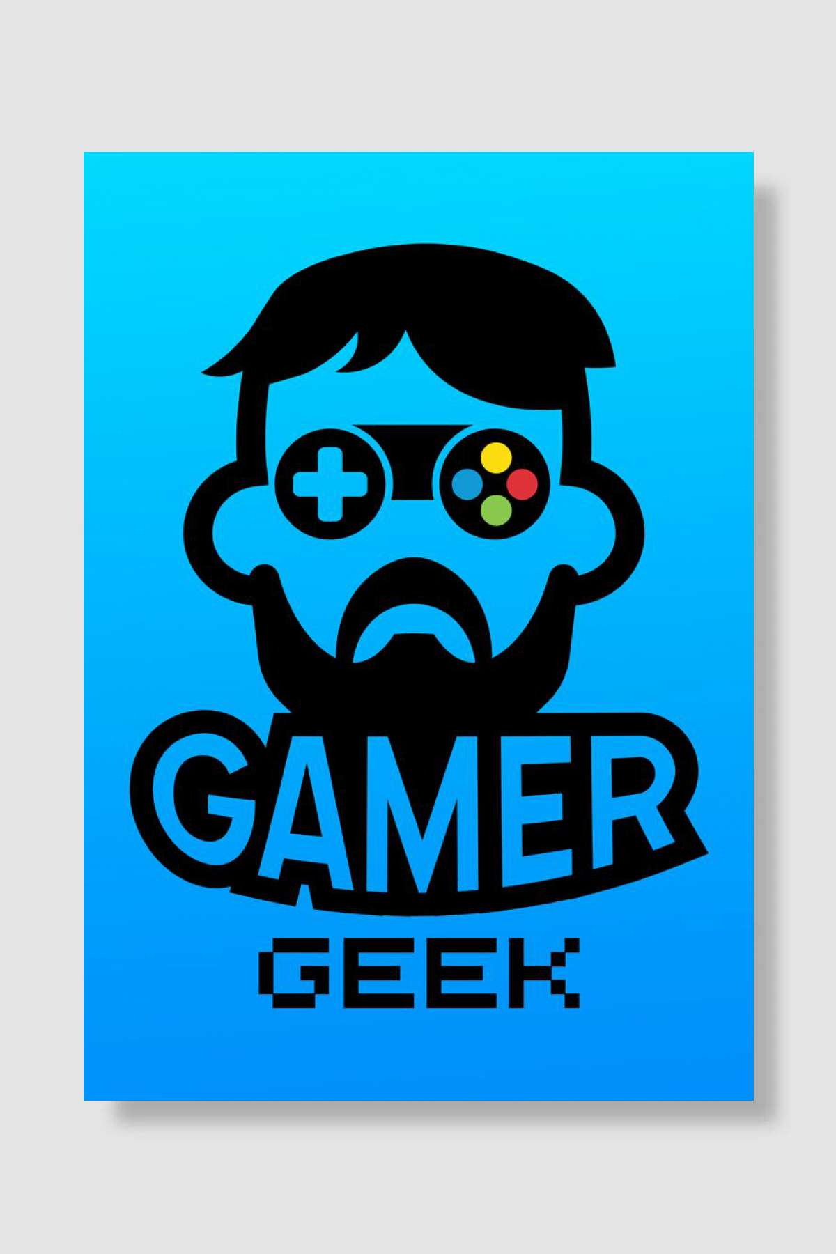 Gaming Posters Gamer Geek Oyun Poster Çerçevesiz Yüksek Kalite Oyun Afiş Duvar Poster