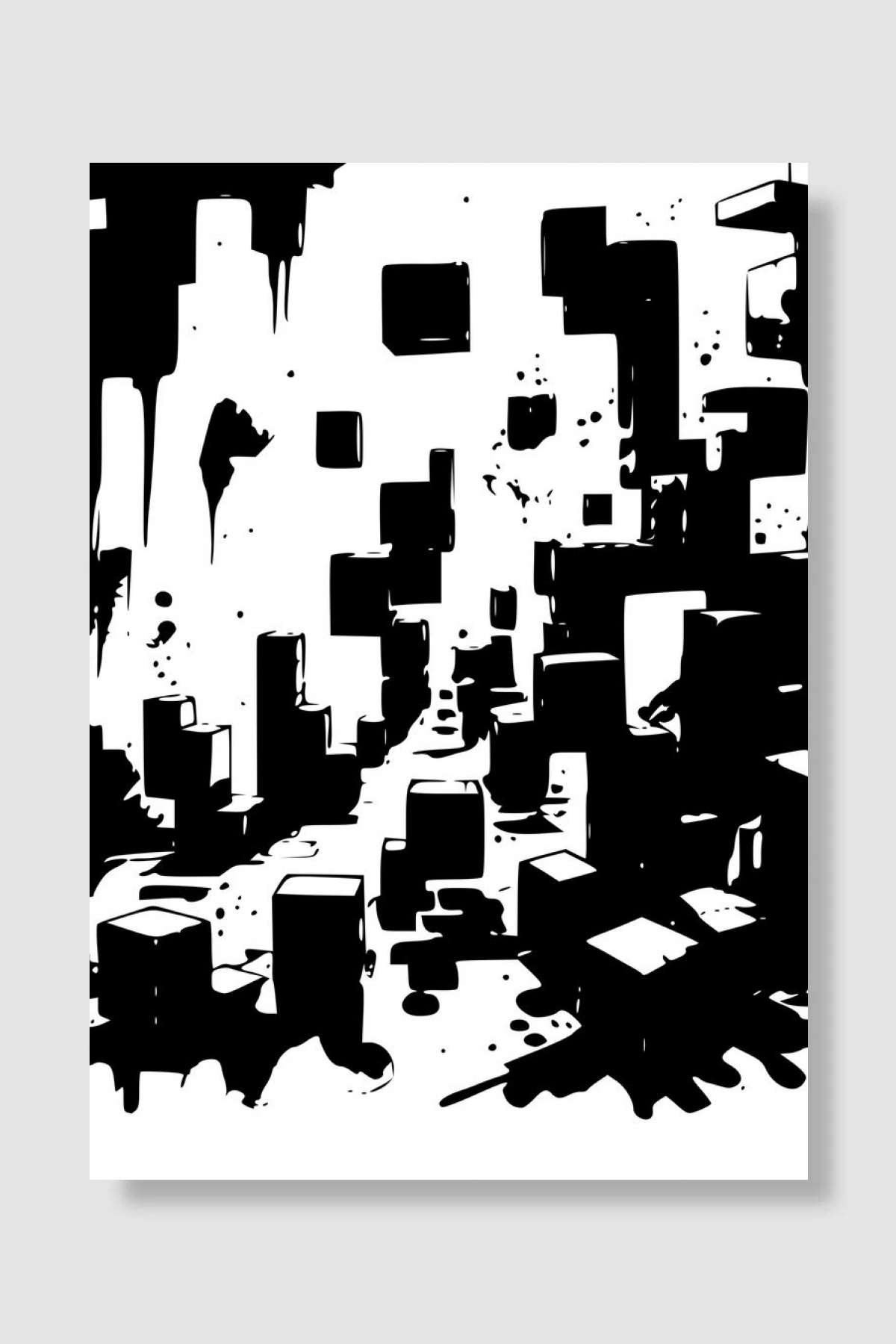 Falling Blocks Oyun Poster Çerçevesiz Yüksek Kalite Oyun Afiş Duvar Poster - En İyi Fiyatlarla