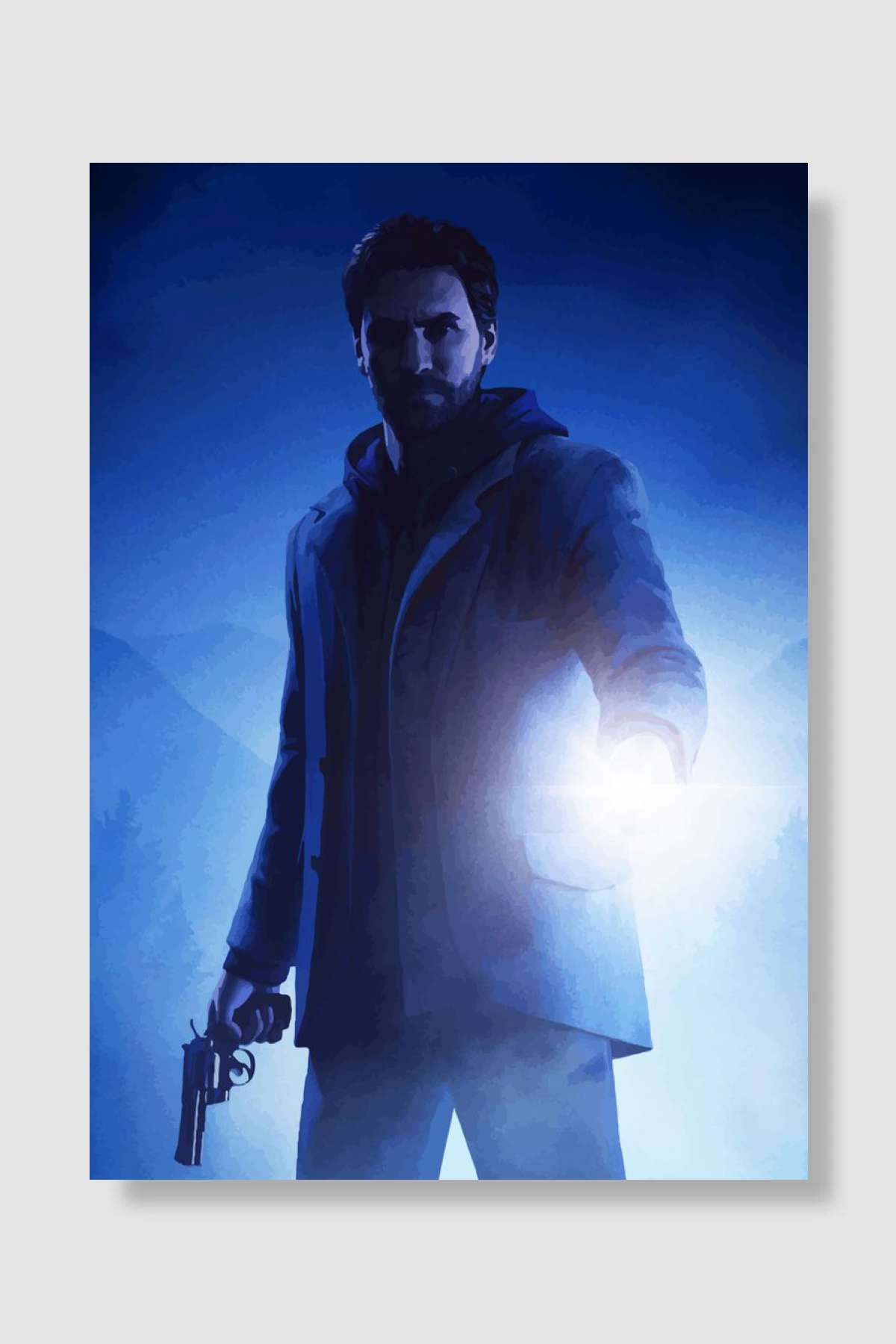 Alan Wake Oyun Poster Çerçevesiz Yüksek Kalite Oyun Afiş Duvar Poster