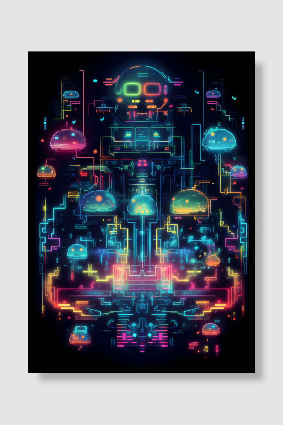 Concept Art Retro Games Oyun Poster Çerçevesiz Yüksek Kalite Oyun Afiş Duvar Poster