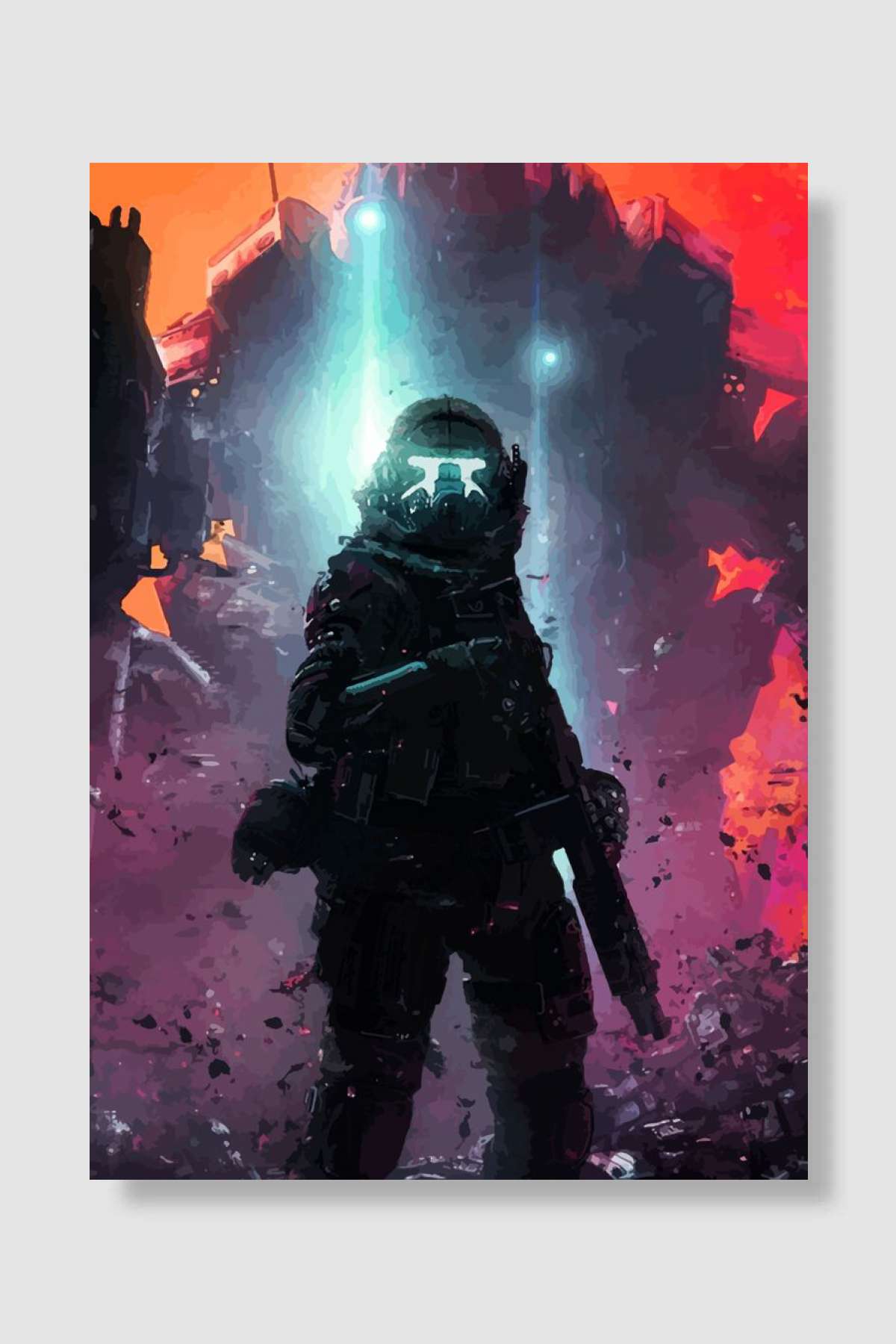 Titanfall Oyun Poster Çerçevesiz Yüksek Kalite Oyun Afiş Duvar Poster