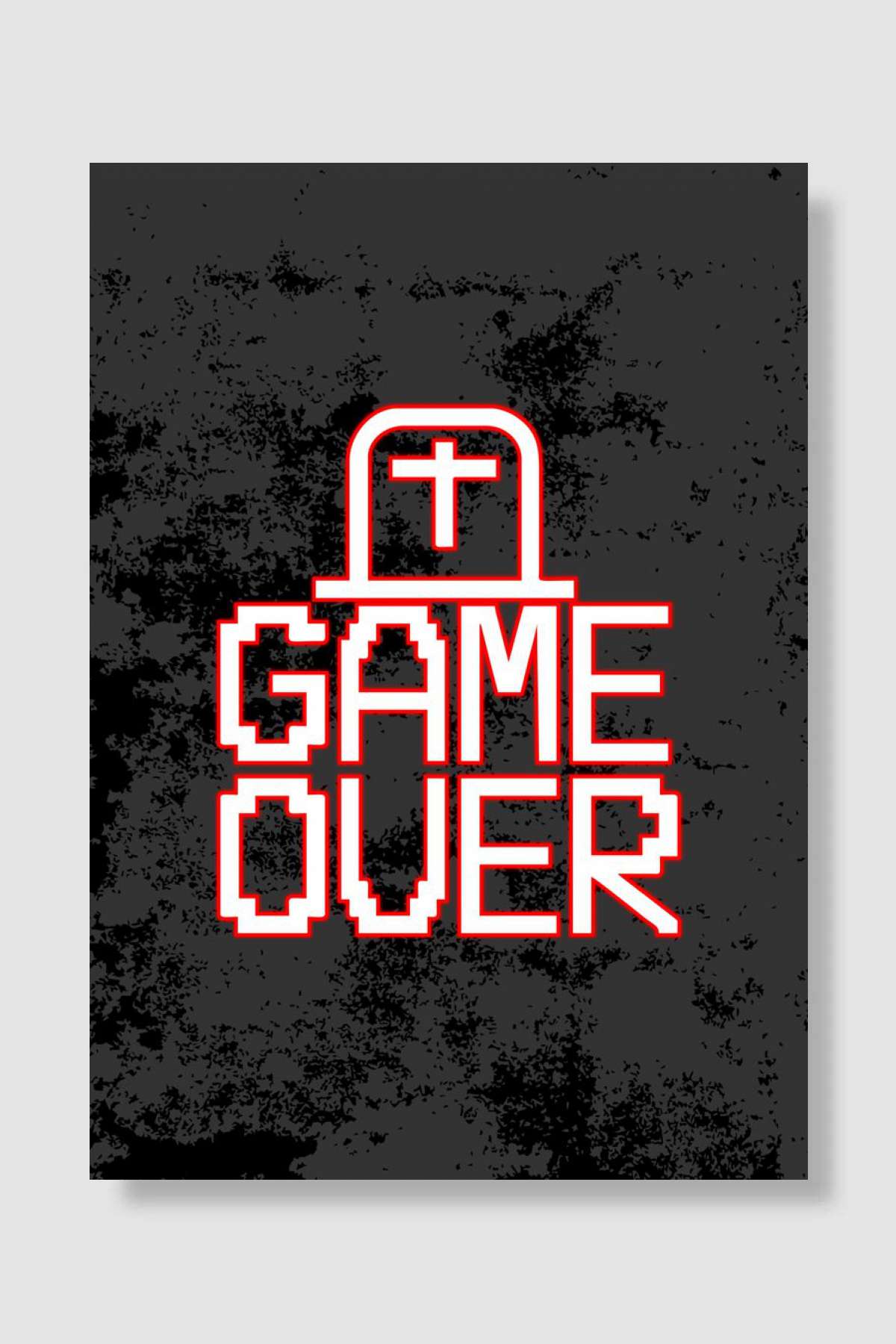 game over Oyun Poster Çerçevesiz Yüksek Kalite Oyun Afiş Duvar Poster
