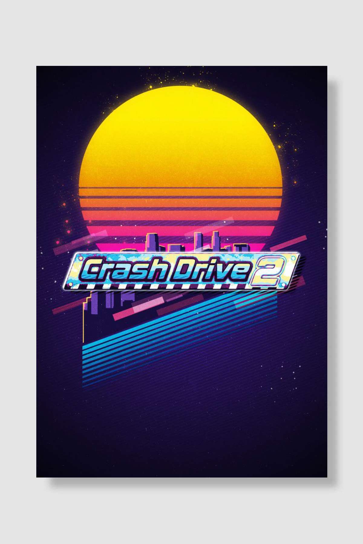 crash drive Oyun Poster Çerçevesiz Yüksek Kalite Oyun Afiş Duvar Poster