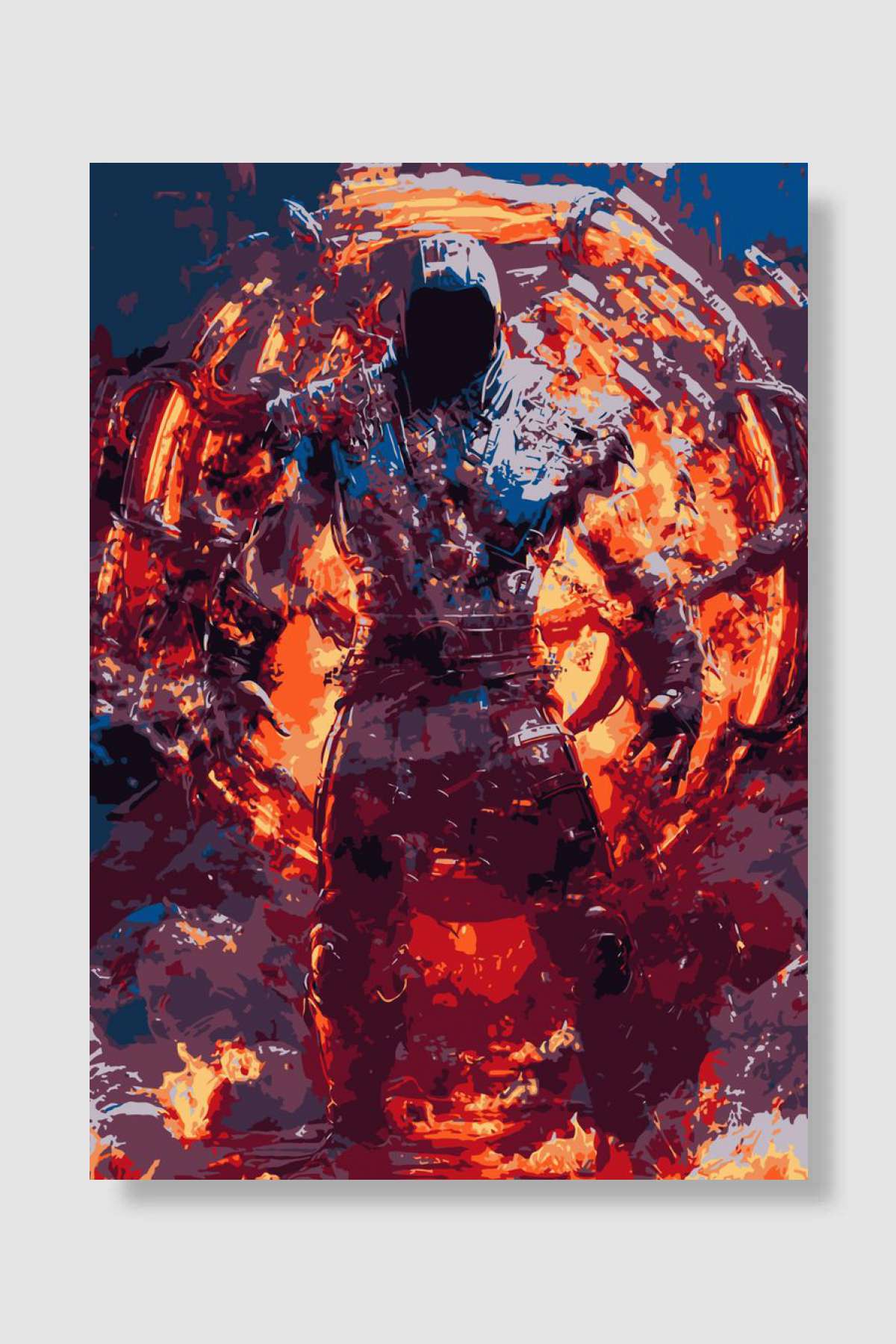 Fight Kombat Oyun Poster Çerçevesiz Yüksek Kalite Oyun Afiş Duvar Poster