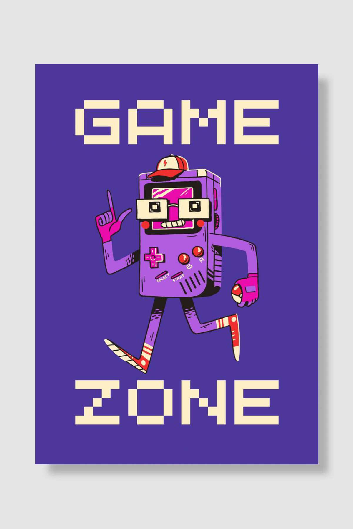 Game Zone 9 Oyun Poster Çerçevesiz Yüksek Kalite Oyun Afiş Duvar Poster