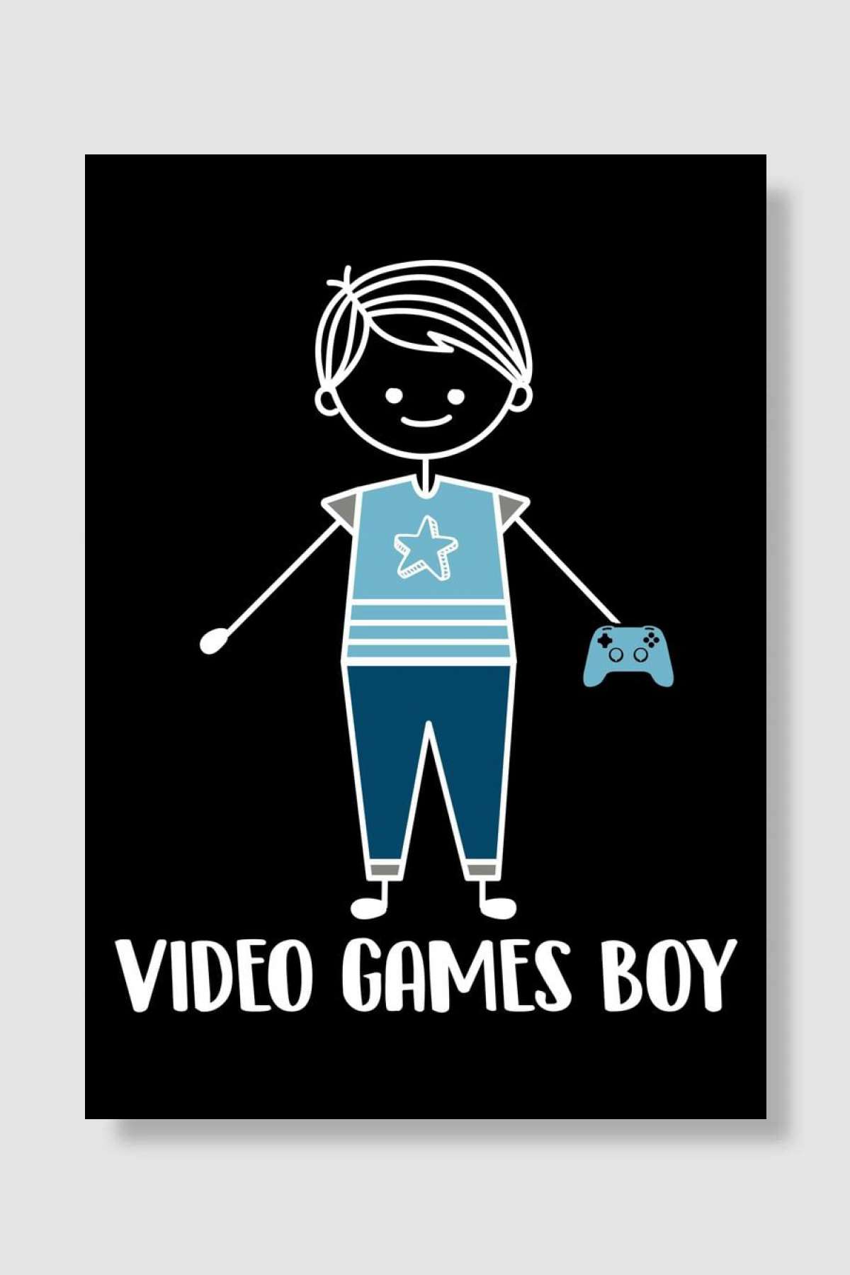 Gaming Video Games Gamer Oyun Poster Çerçevesiz Yüksek Kalite Oyun Afiş Duvar Poster