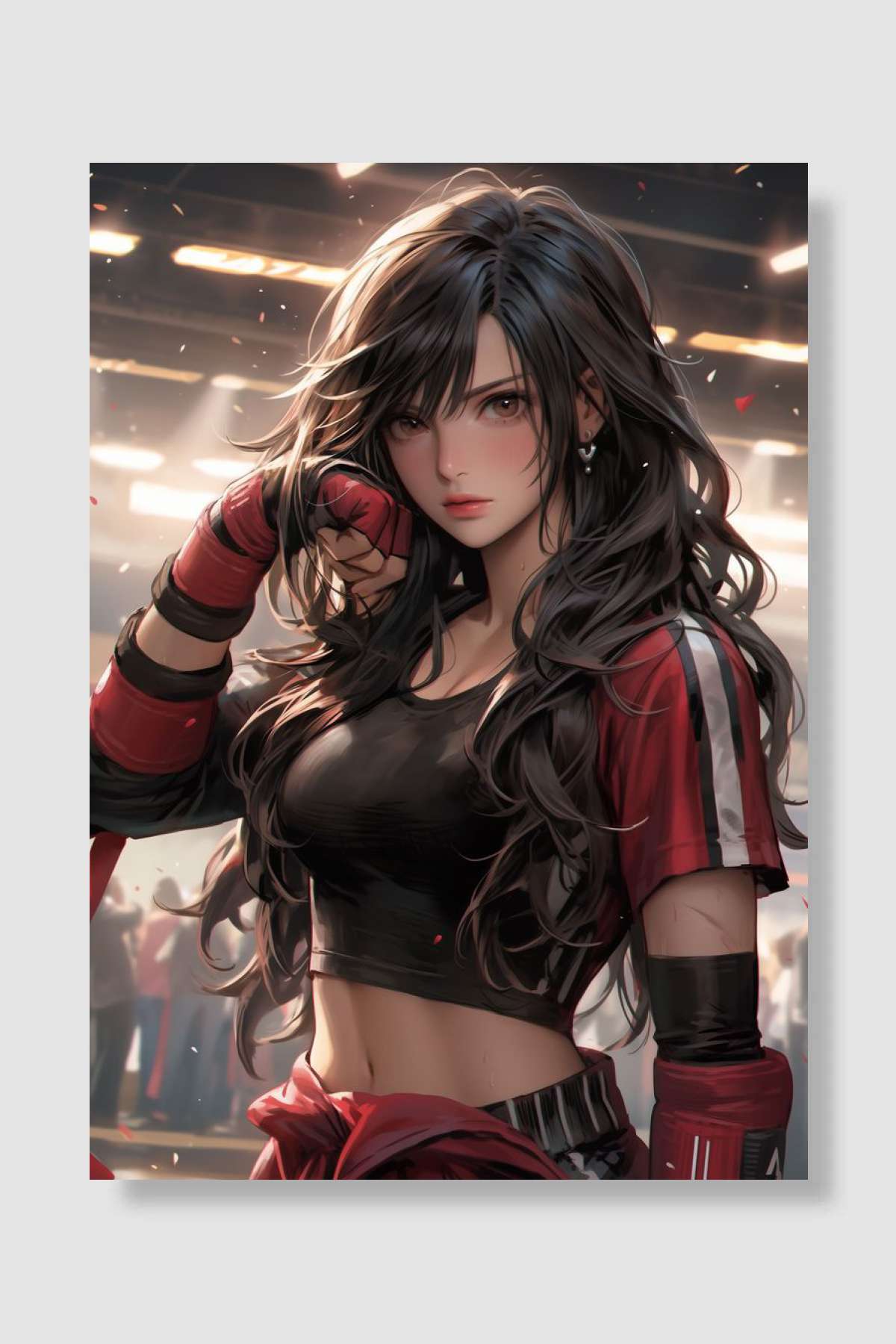 Anime Boxing Girl Oyun Poster Çerçevesiz Yüksek Kalite Oyun Afiş Duvar Poster