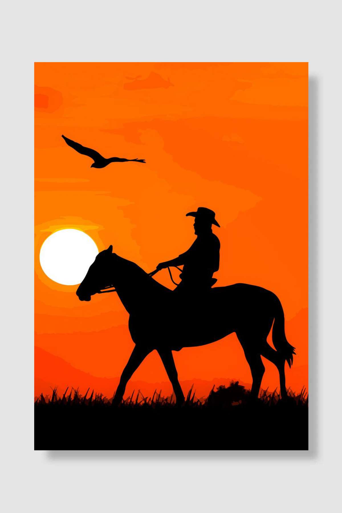 Red Dead Redemption Oyun Poster Çerçevesiz Yüksek Kalite Oyun Afiş Duvar Poster