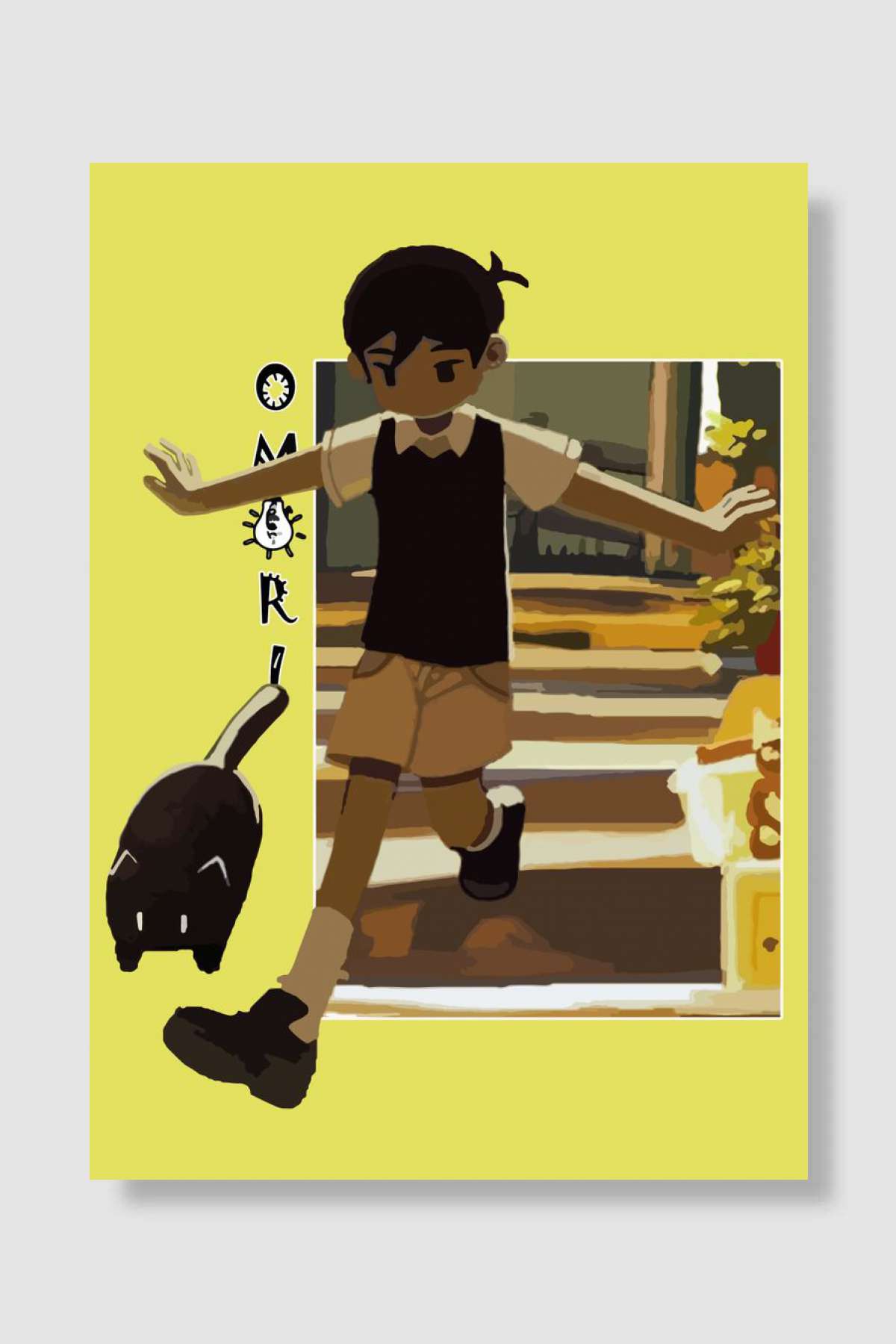 Omori Oyun Poster Çerçevesiz Yüksek Kalite Oyun Afiş Duvar Poster