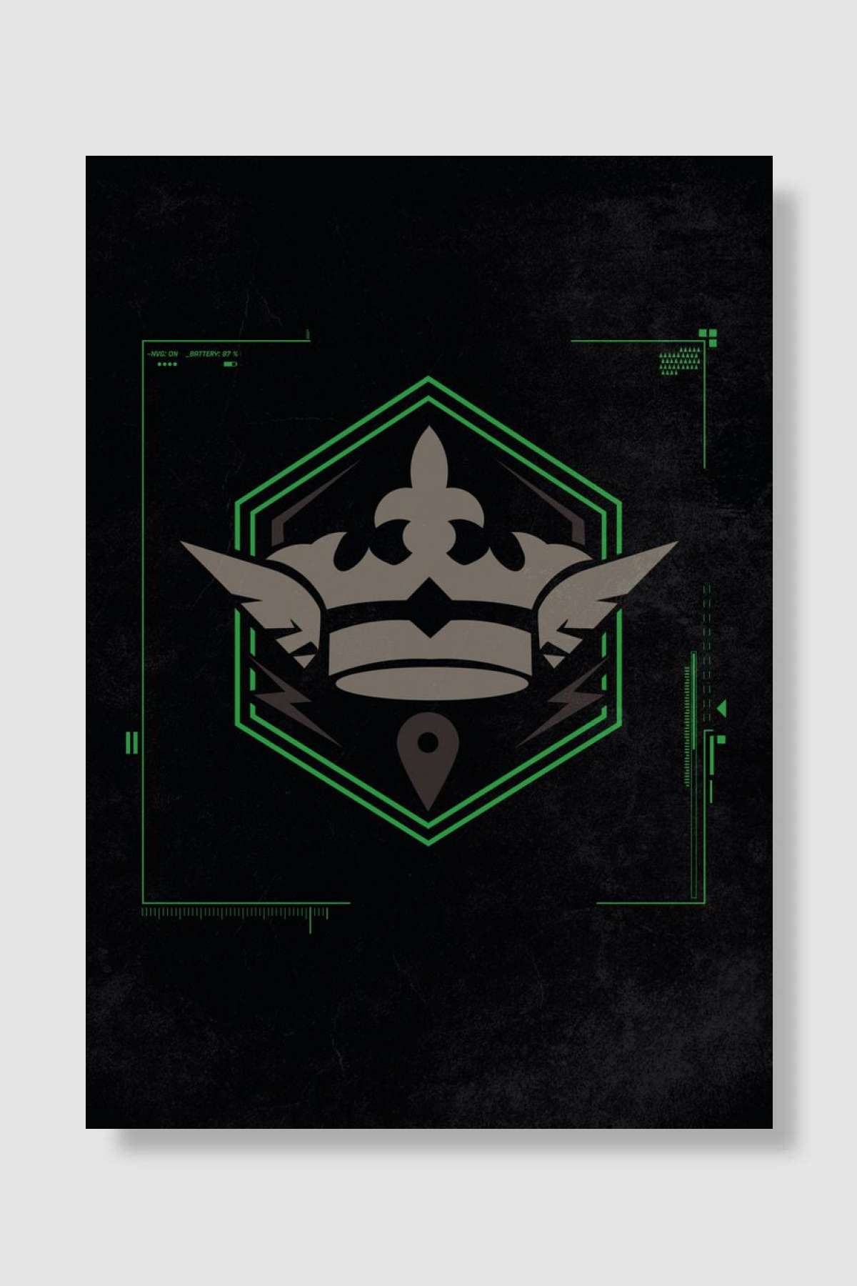 MWII Badge 12 Oyun Poster Çerçevesiz Yüksek Kalite Oyun Afiş Duvar Poster