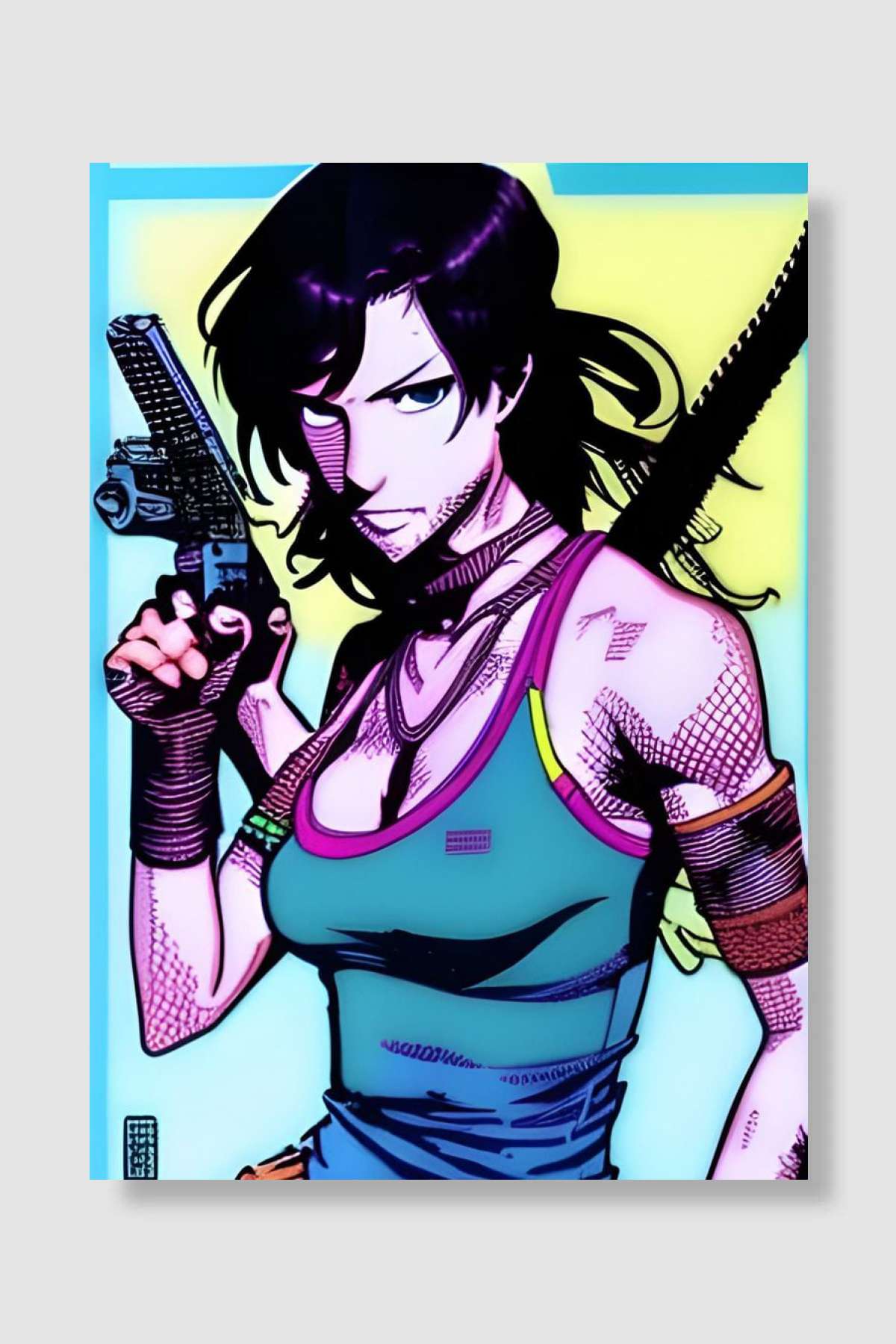 Tomb Female Hunter Oyun Poster Çerçevesiz Yüksek Kalite Oyun Afiş Duvar Poster