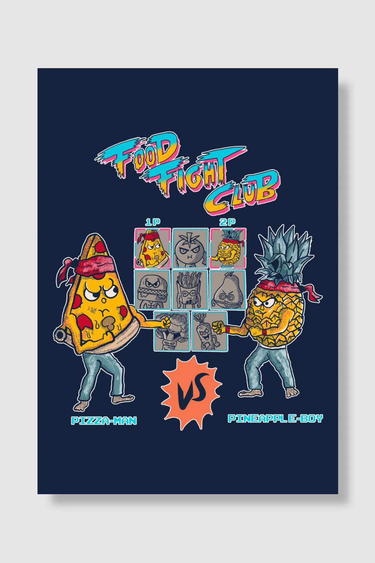 food fight Oyun Poster Çerçevesiz Yüksek Kalite Oyun Afiş Duvar Poster
