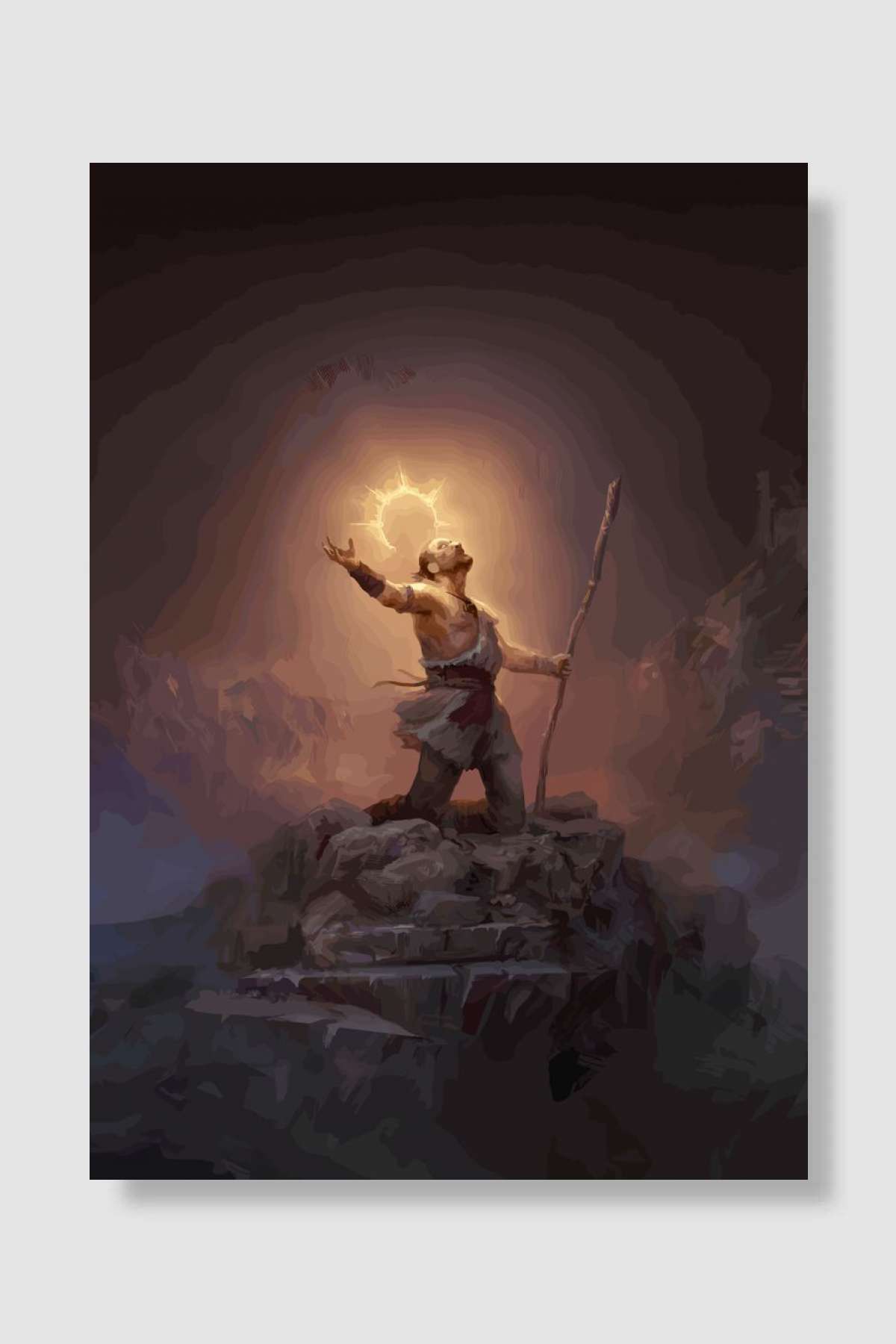 Path Of Exile Mage Oyun Poster Çerçevesiz Yüksek Kalite Oyun Afiş Duvar Poster