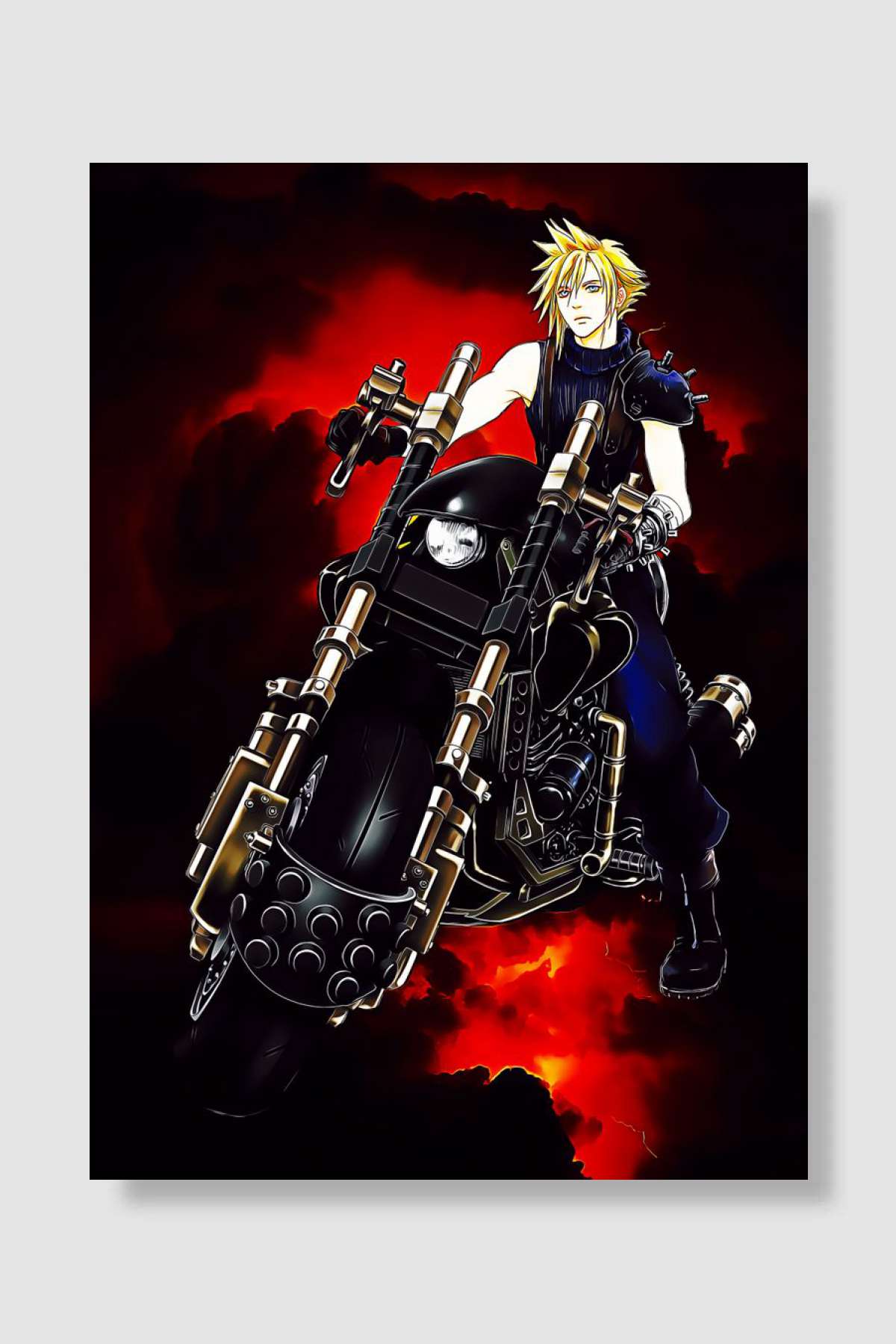Final Fantasy Oyun Poster Çerçevesiz Yüksek Kalite Oyun Afiş Duvar Poster