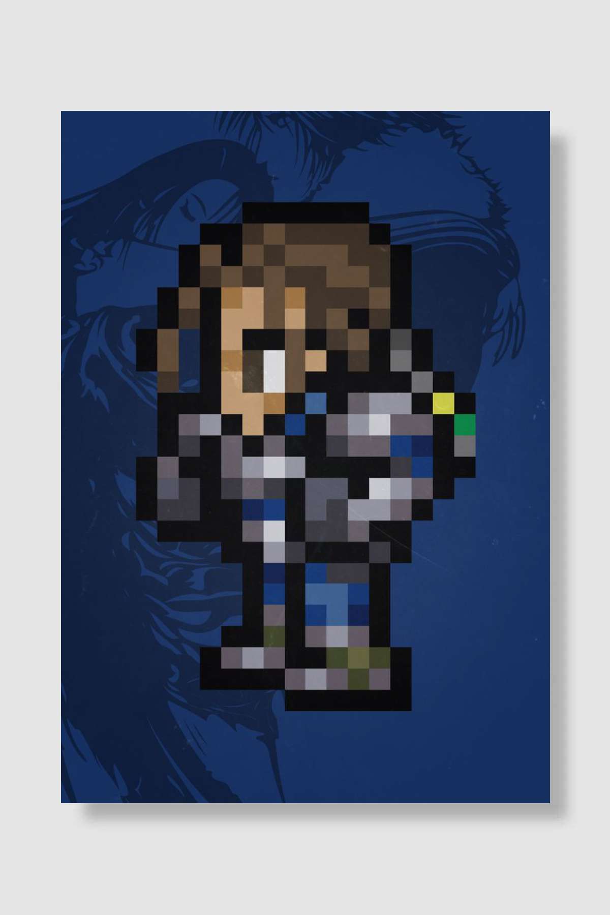 FF VIII Kiros Pixel Sprite Oyun Poster Çerçevesiz Yüksek Kalite Oyun Afiş Duvar Poster - En İyi Fiyatlarla
