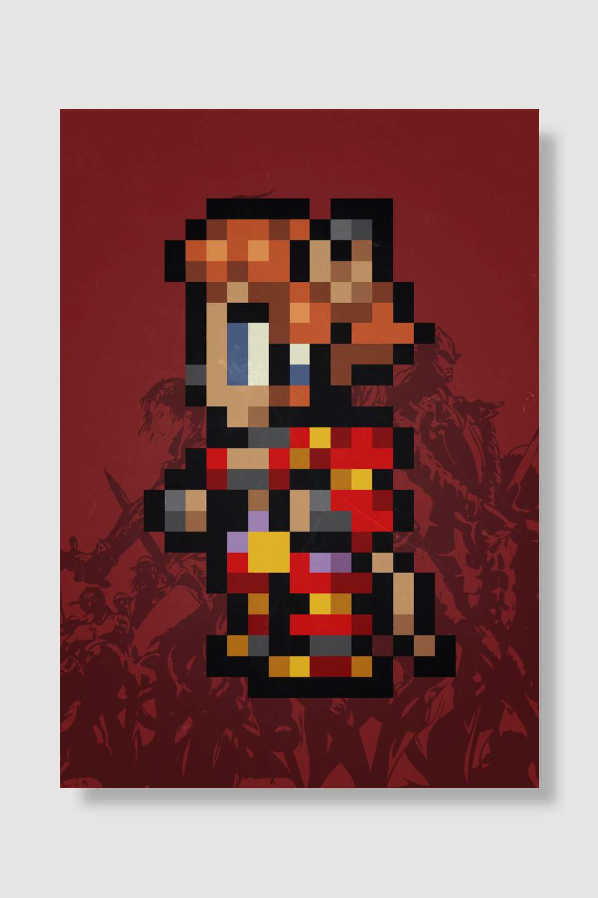 FF XI NAJA Pixel Sprite Oyun Poster Çerçevesiz Yüksek Kalite Oyun Afiş Duvar Poster