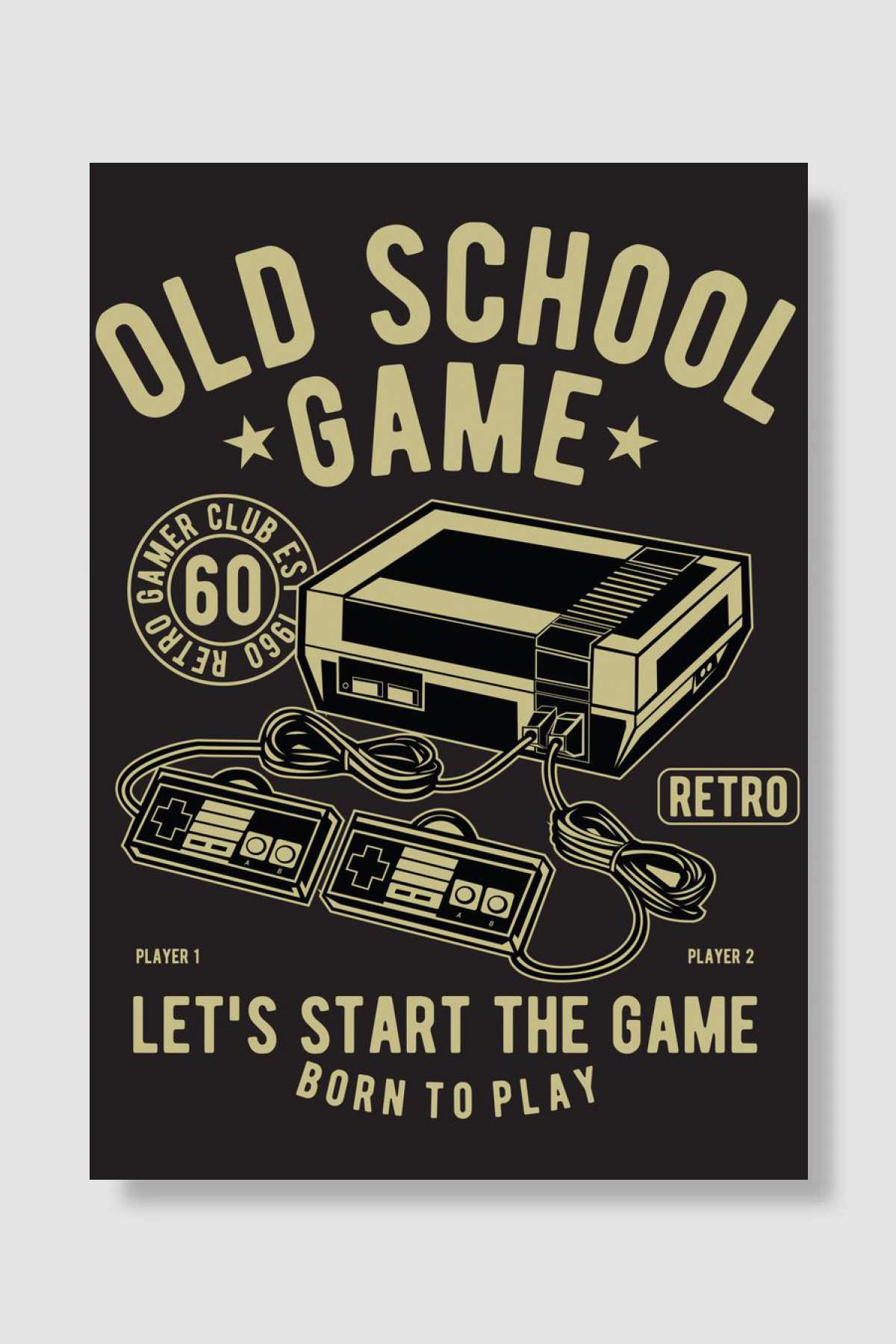 Retro Game Oyun Poster Çerçevesiz Yüksek Kalite Oyun Afiş Duvar Poster