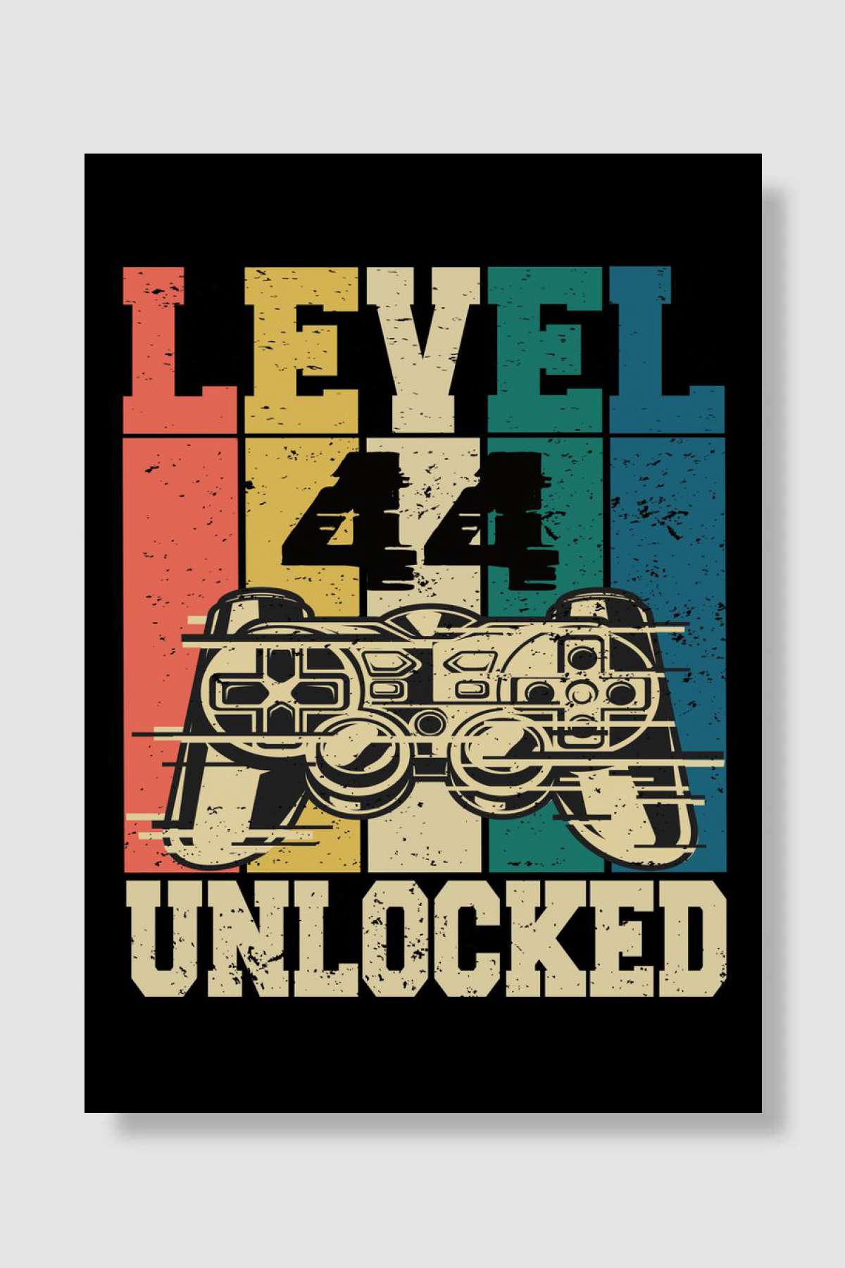 Level 44 Unlocked Oyun Poster Çerçevesiz Yüksek Kalite Oyun Afiş Duvar Poster - En İyi Fiyatlarla
