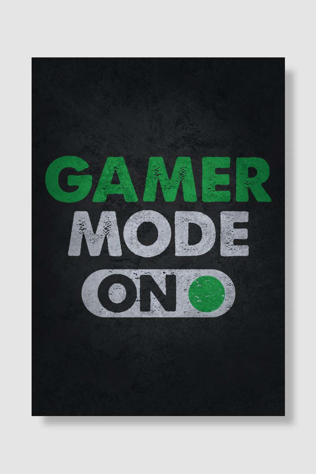 Gamer Mode ON Oyun Poster Çerçevesiz Yüksek Kalite Oyun Afiş Duvar Poster