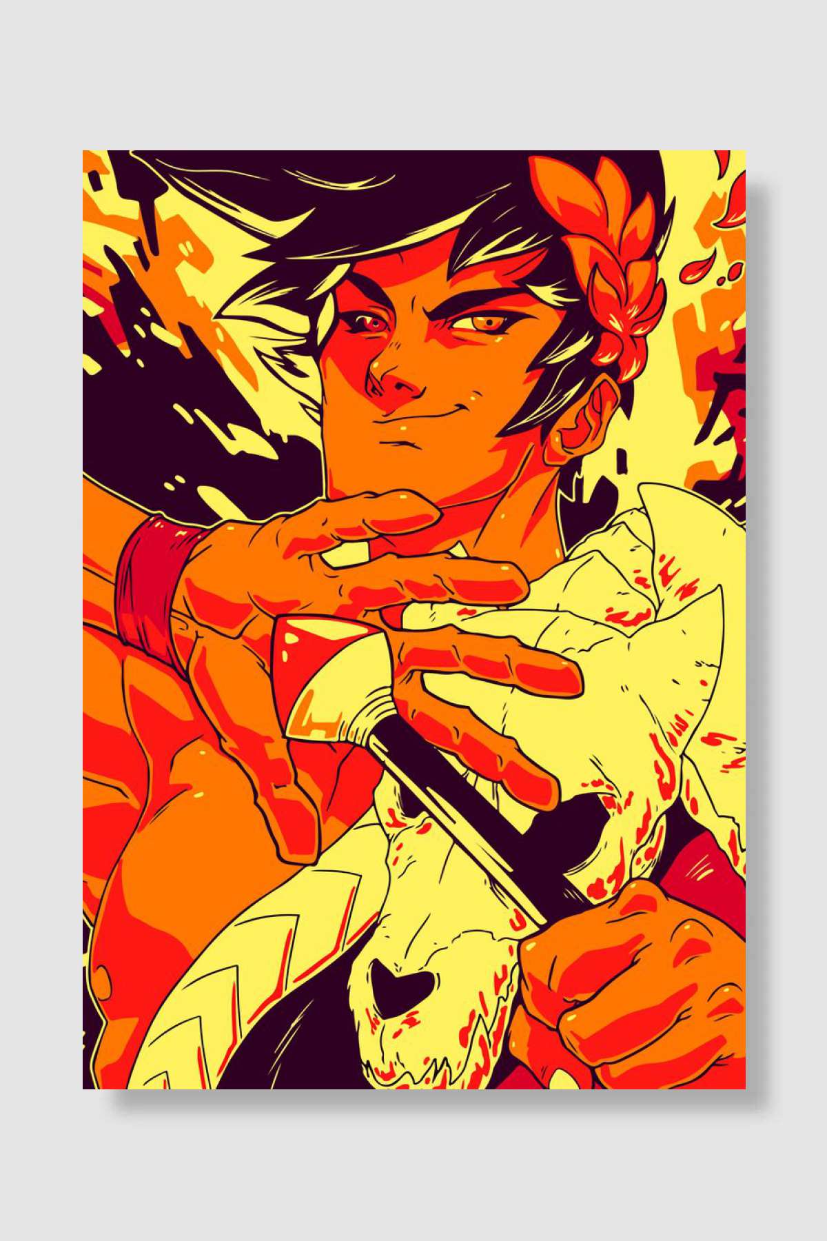 Zagreus pop art Oyun Poster Çerçevesiz Yüksek Kalite Oyun Afiş Duvar Poster