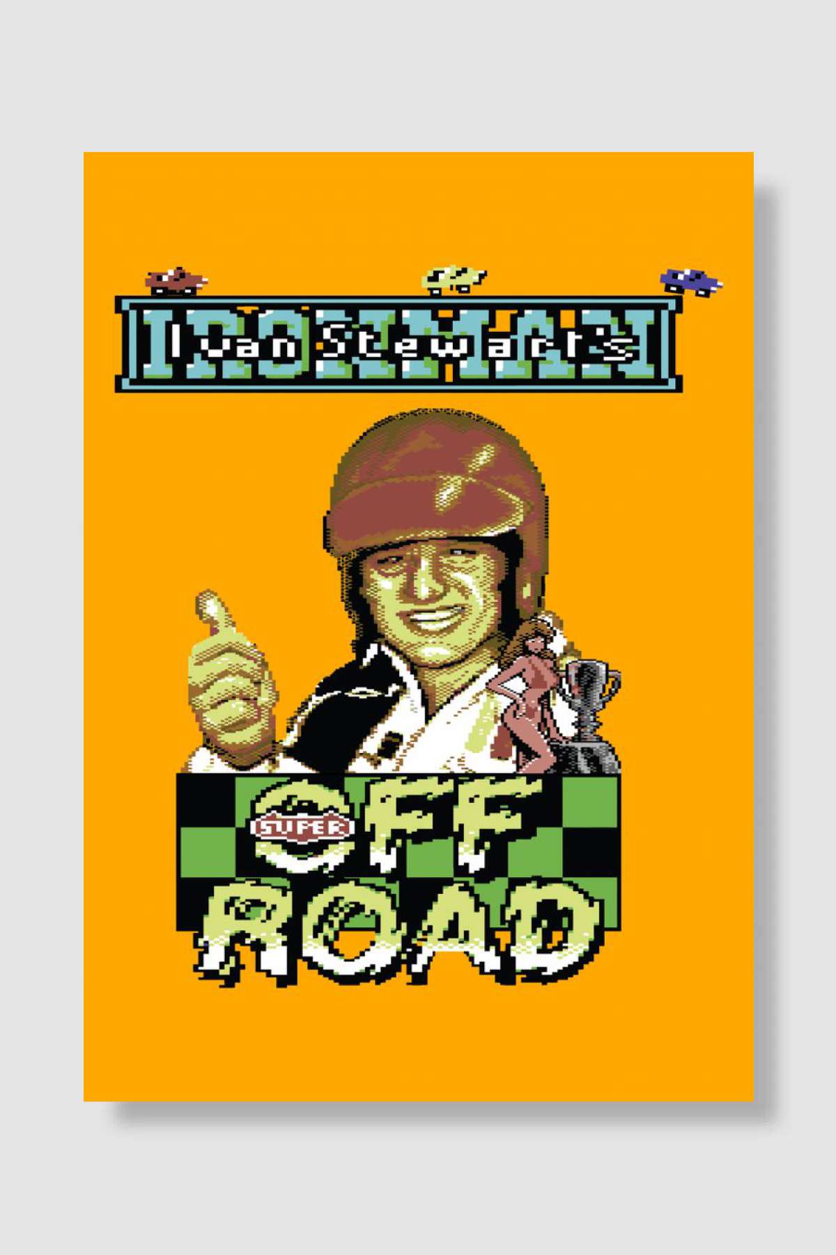 Ironman Super Off Road Oyun Poster Çerçevesiz Yüksek Kalite Oyun Afiş Duvar Poster