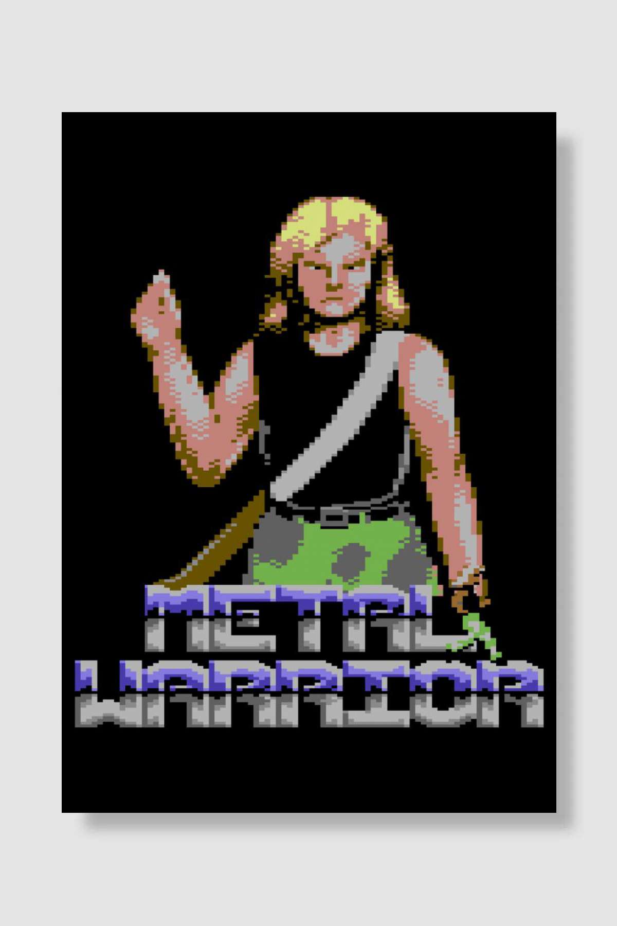 Metal Warrior Oyun Poster Çerçevesiz Yüksek Kalite Oyun Afiş Duvar Poster