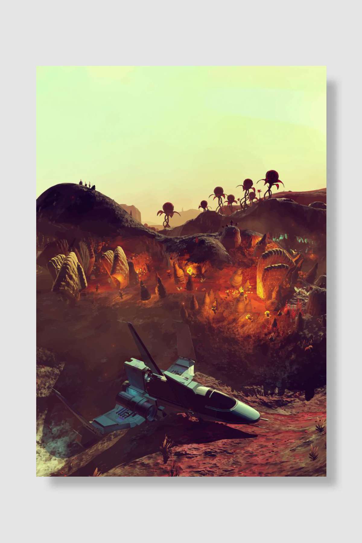No Mans Sky Oyun Poster Çerçevesiz Yüksek Kalite Oyun Afiş Duvar Poster