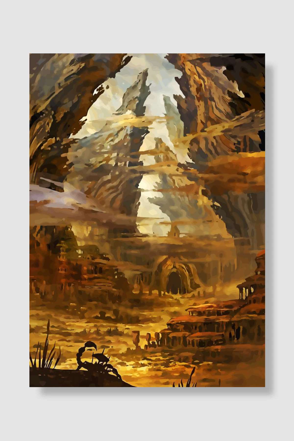 ARK Oyun Poster Çerçevesiz Yüksek Kalite Oyun Afiş Duvar Poster