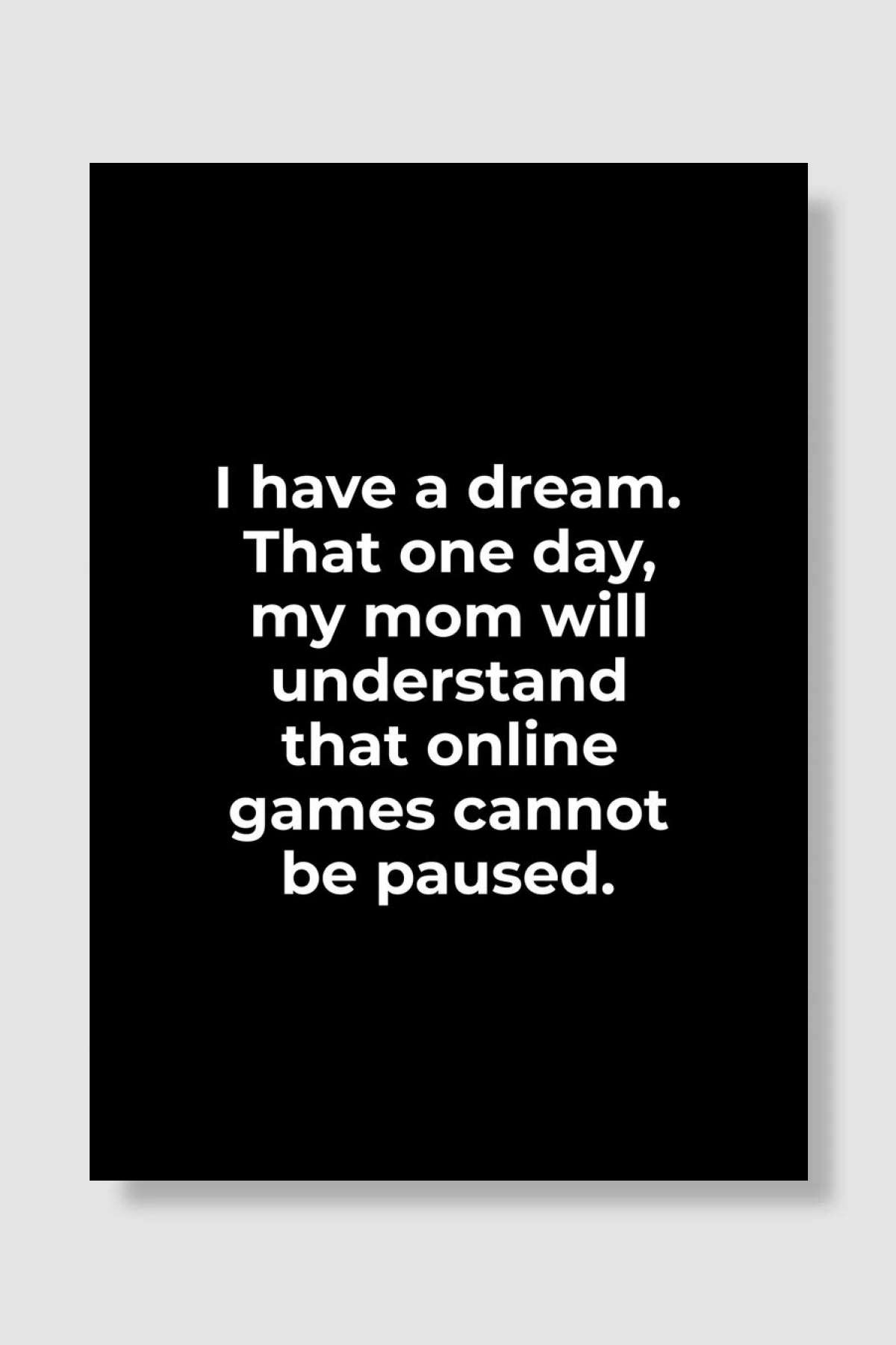 Gamer Quote Oyun Poster Çerçevesiz Yüksek Kalite Oyun Afiş Duvar Poster