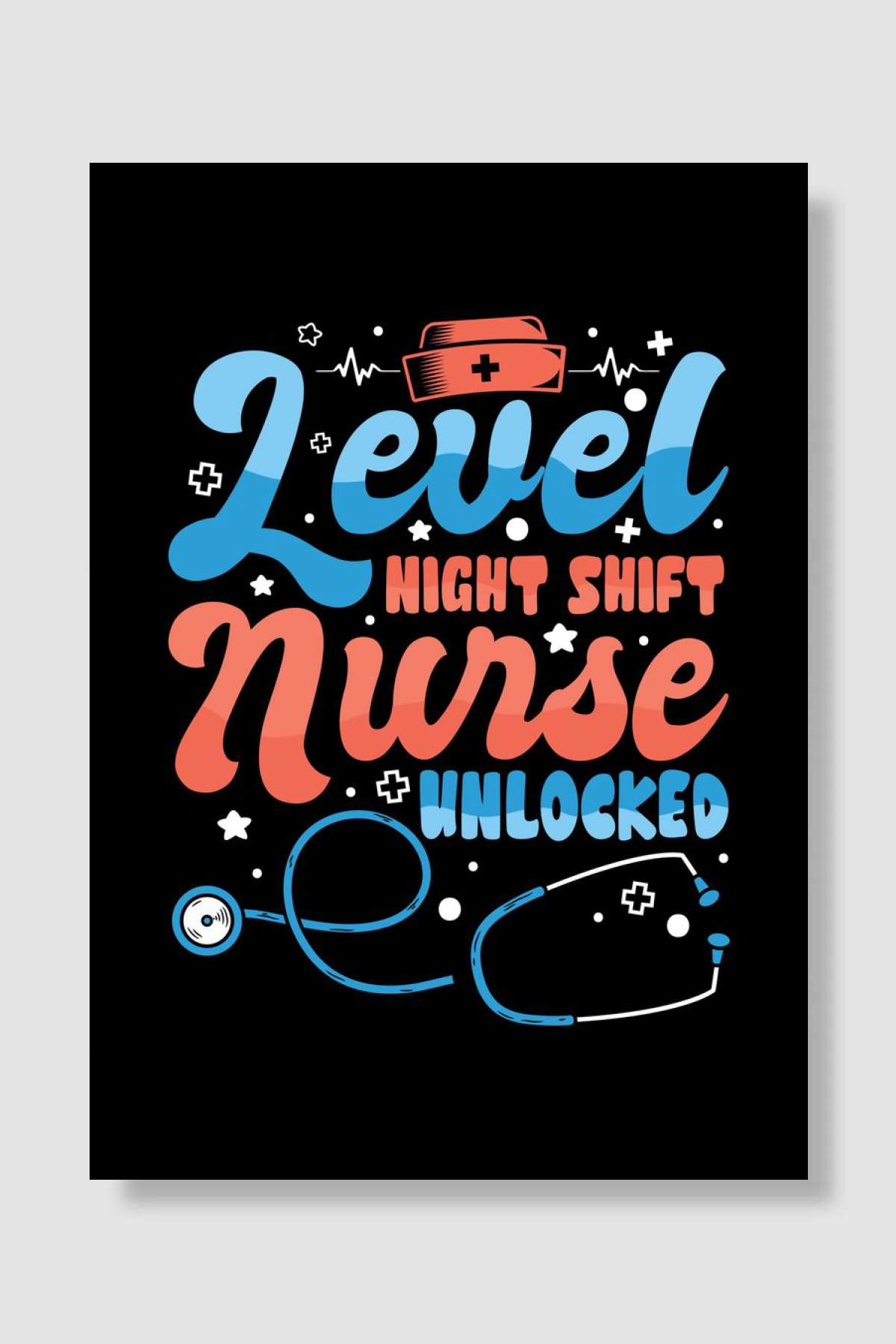 Night Shift Nurse Oyun Poster Çerçevesiz Yüksek Kalite Oyun Afiş Duvar Poster