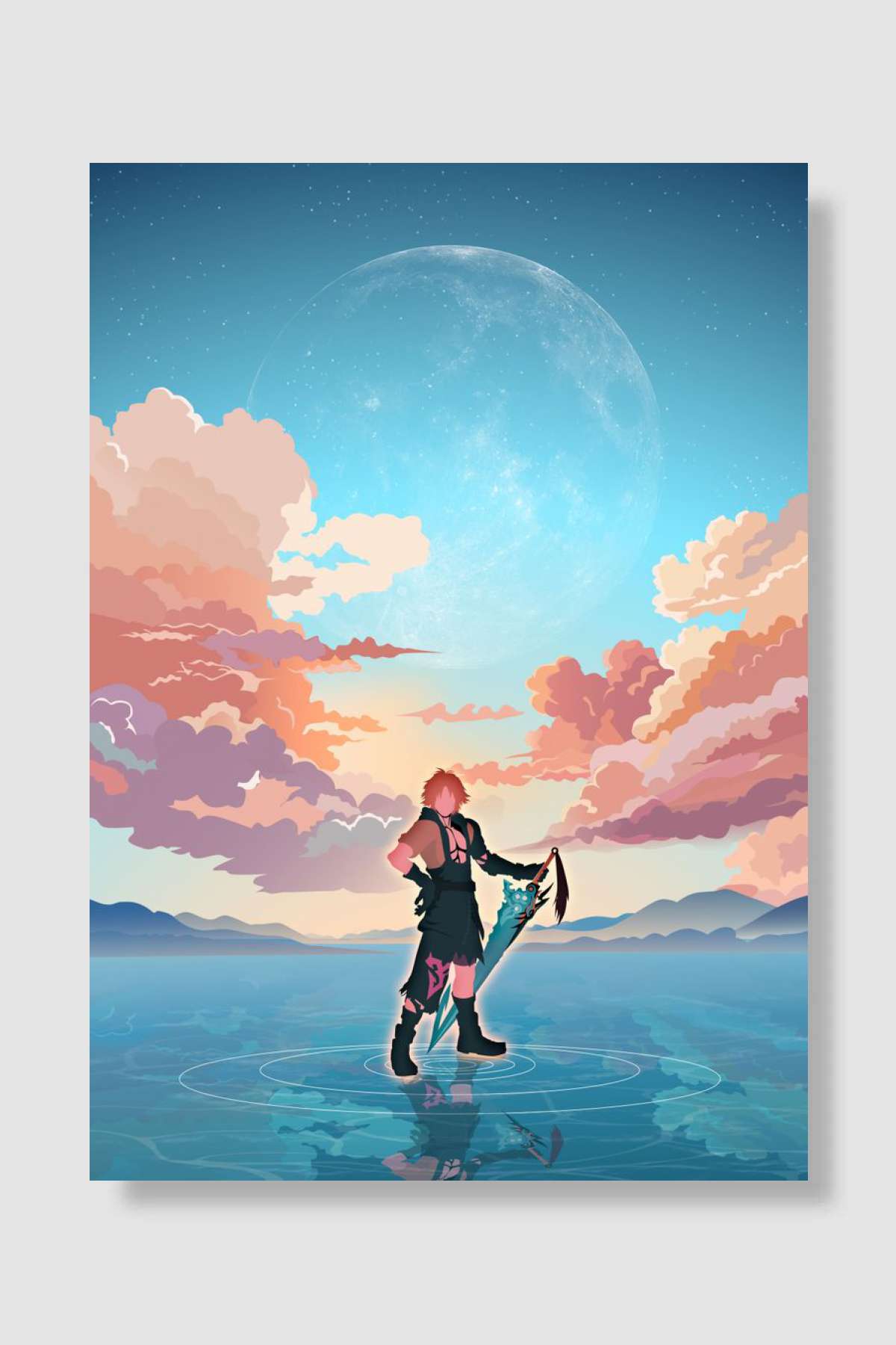 tidus final fantasy x Oyun Poster Çerçevesiz Yüksek Kalite Oyun Afiş Duvar Poster