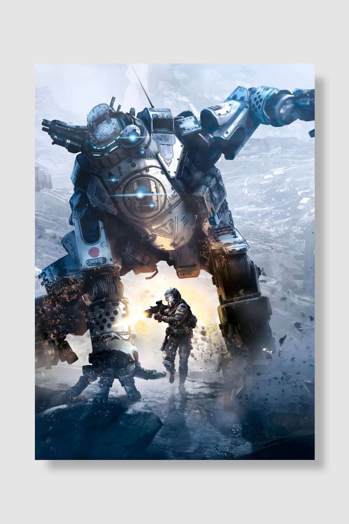 Titanfall Oyun Poster Çerçevesiz Yüksek Kalite Oyun Afiş Duvar Poster