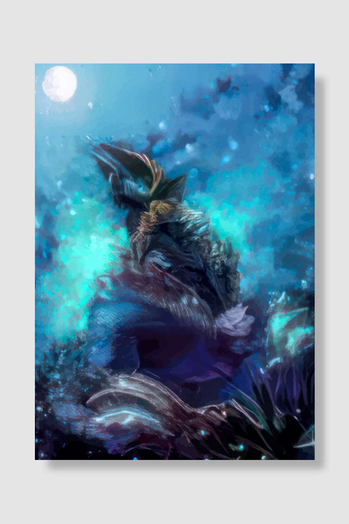 Monster hunter rise game Oyun Poster Çerçevesiz Yüksek Kalite Oyun Afiş Duvar Poster