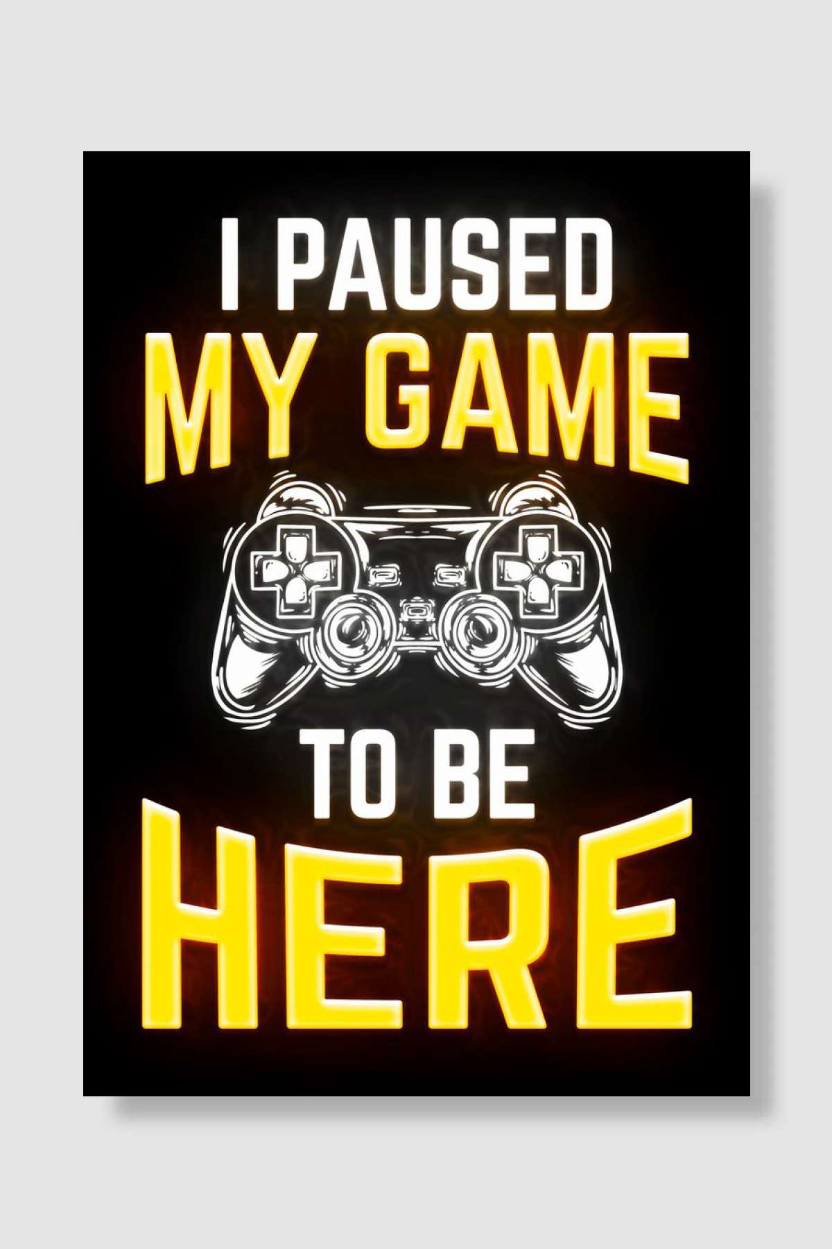 gaming neon Oyun Poster Çerçevesiz Yüksek Kalite Oyun Afiş Duvar Poster