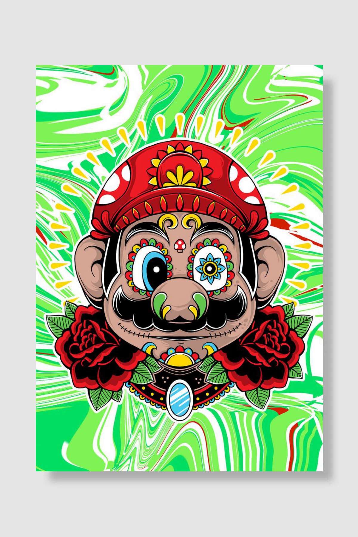 PSYCHADELLIC PLUMBER Oyun Poster Çerçevesiz Yüksek Kalite Oyun Afiş Duvar Poster - En İyi Fiyatlarla