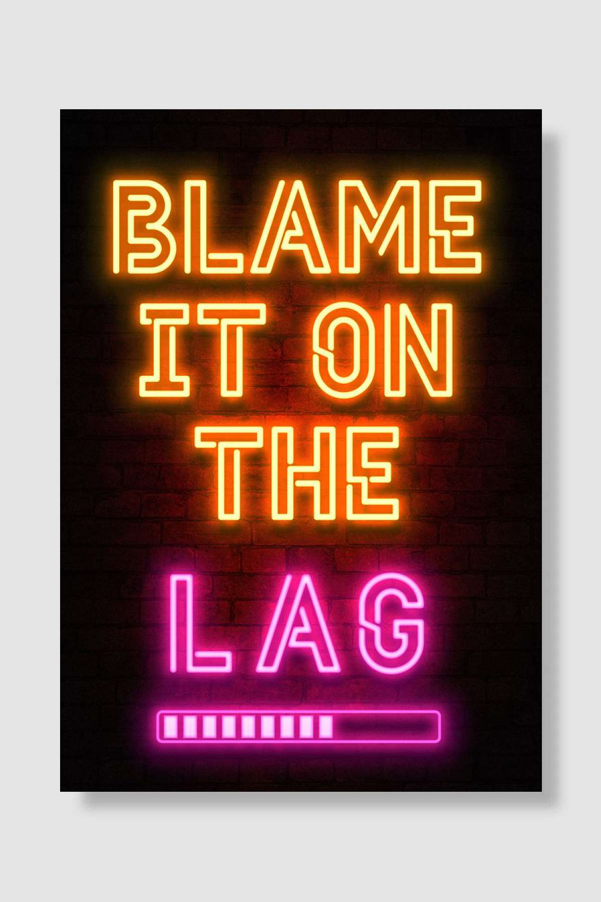 illuminated text Oyun Poster Çerçevesiz Yüksek Kalite Oyun Afiş Duvar Poster