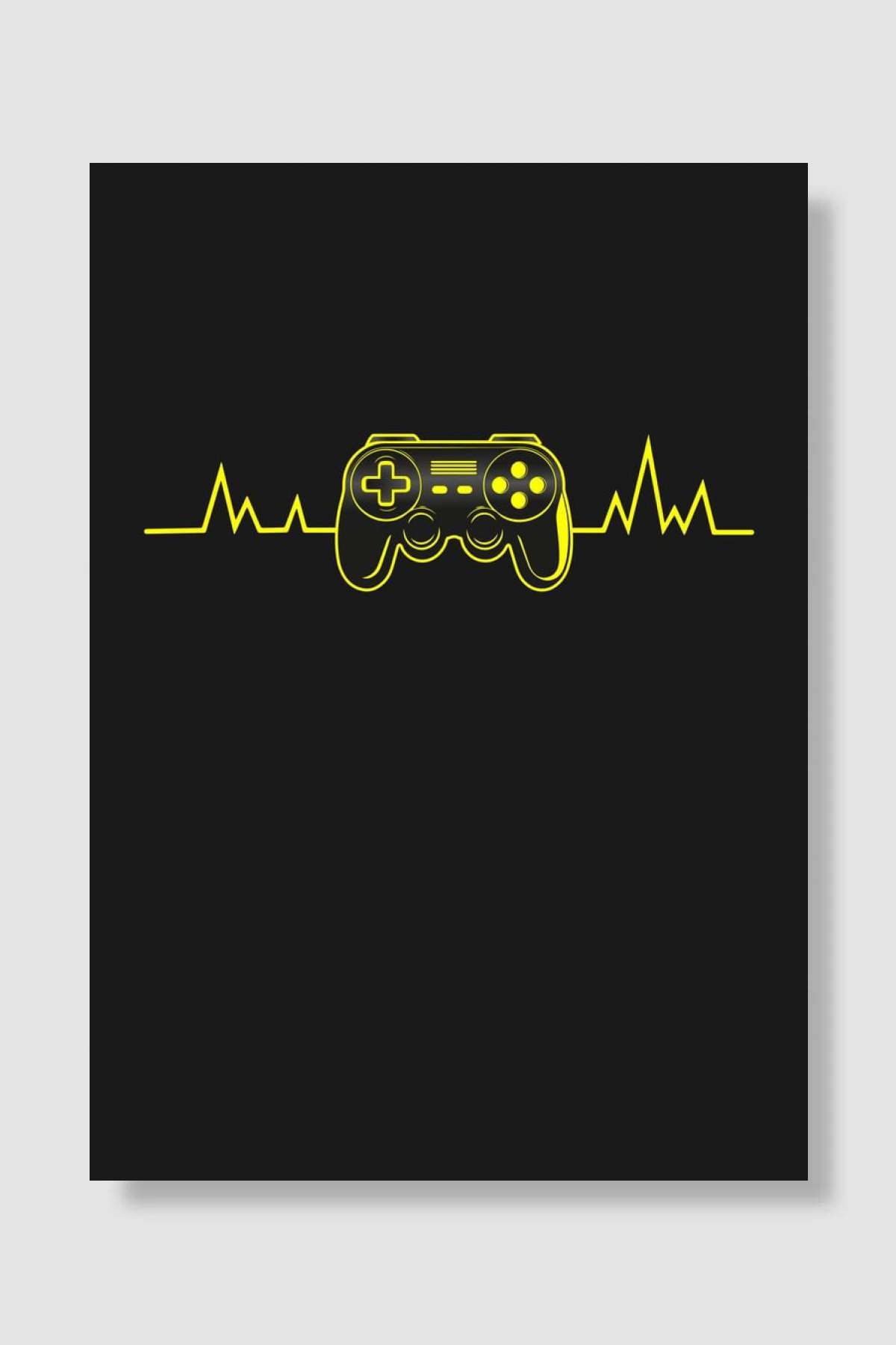 Gaming Heartbeat Gamepad Oyun Poster Çerçevesiz Yüksek Kalite Oyun Afiş Duvar Poster - En İyi Fiyatlarla